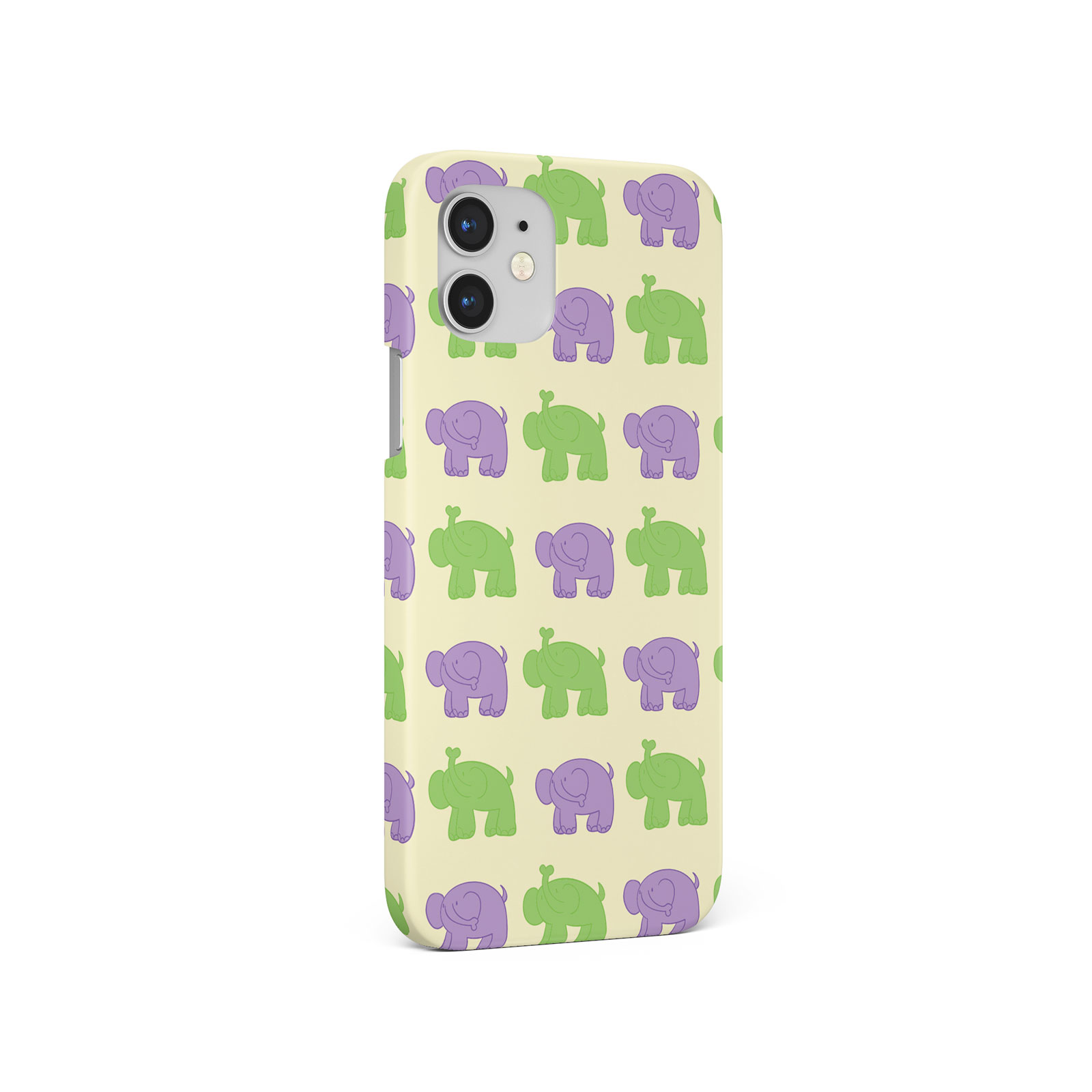 CASE FOR IPHONE 16 16E 15 14 12 12 SE 8 PRO MAX HARD PHONE COVER CUTE ELEPHANTS - Picture 4 of 6