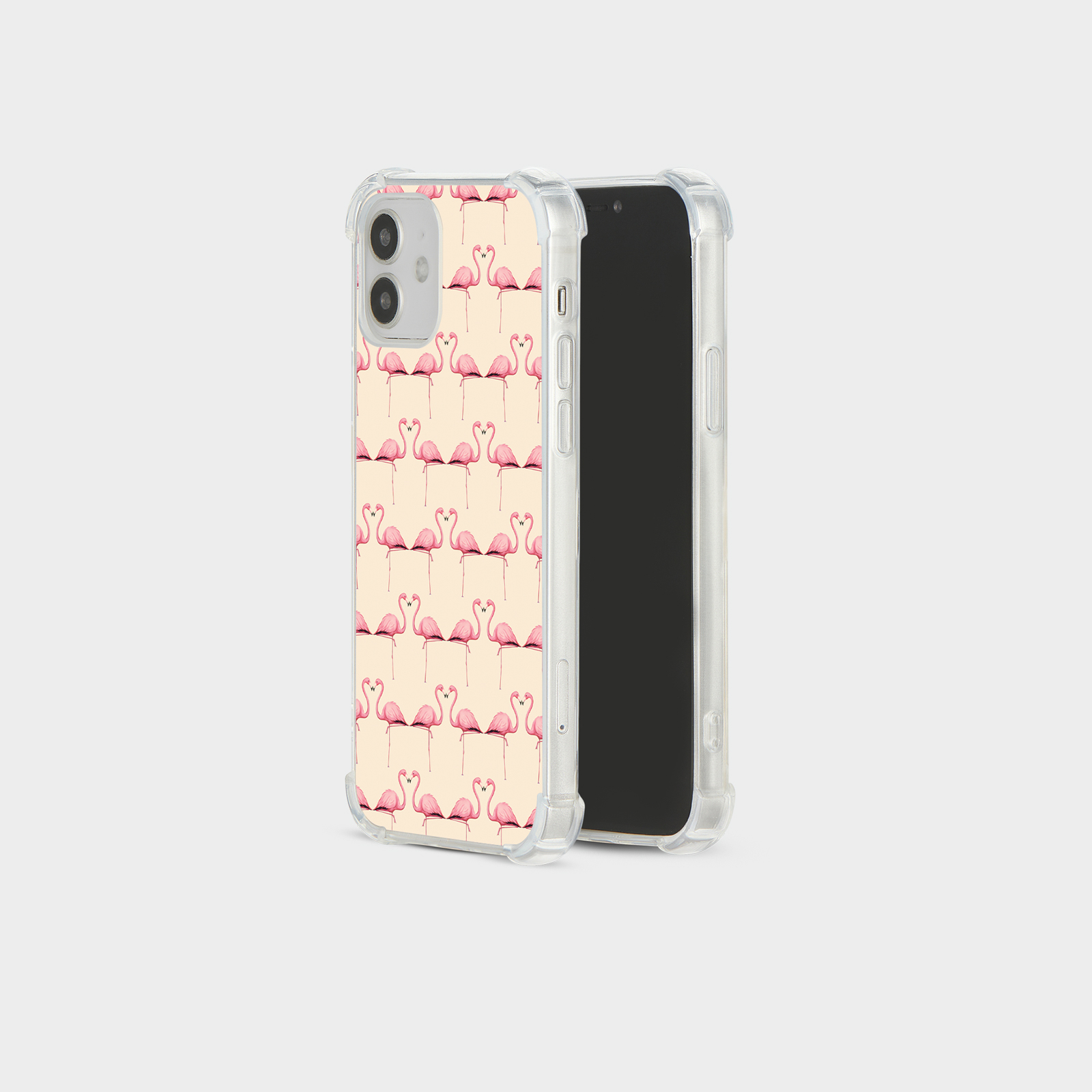 CASE FOR IPHONE 15 14 13 12 11 SE 8 SHOCKPROOF PHONE COVER FLAMINGO PINK BIRDS - Picture 3 of 26