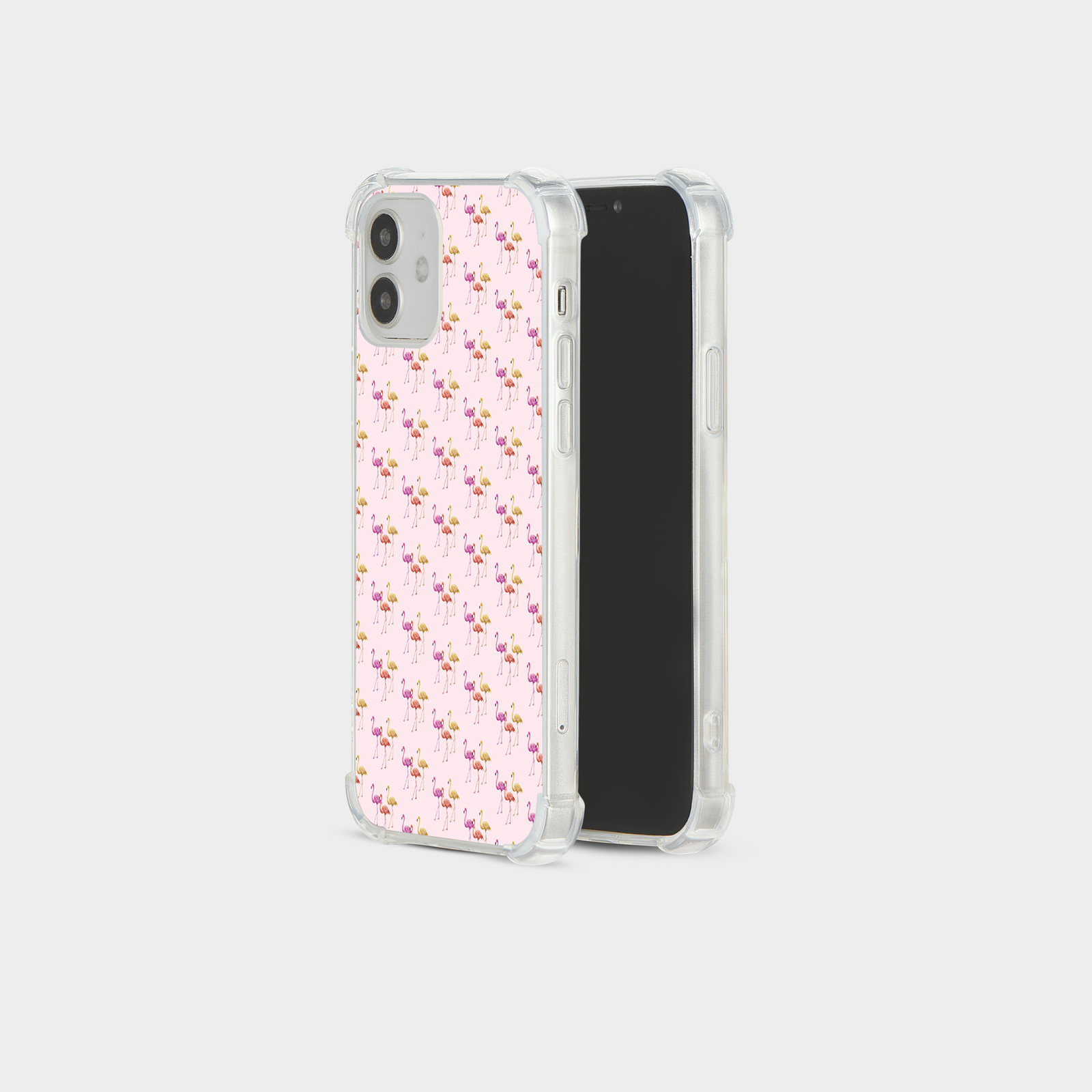 CASE FOR IPHONE 15 14 13 12 11 SE 8 SHOCKPROOF PHONE COVER FLAMINGO PINK BIRDS - Picture 7 of 26