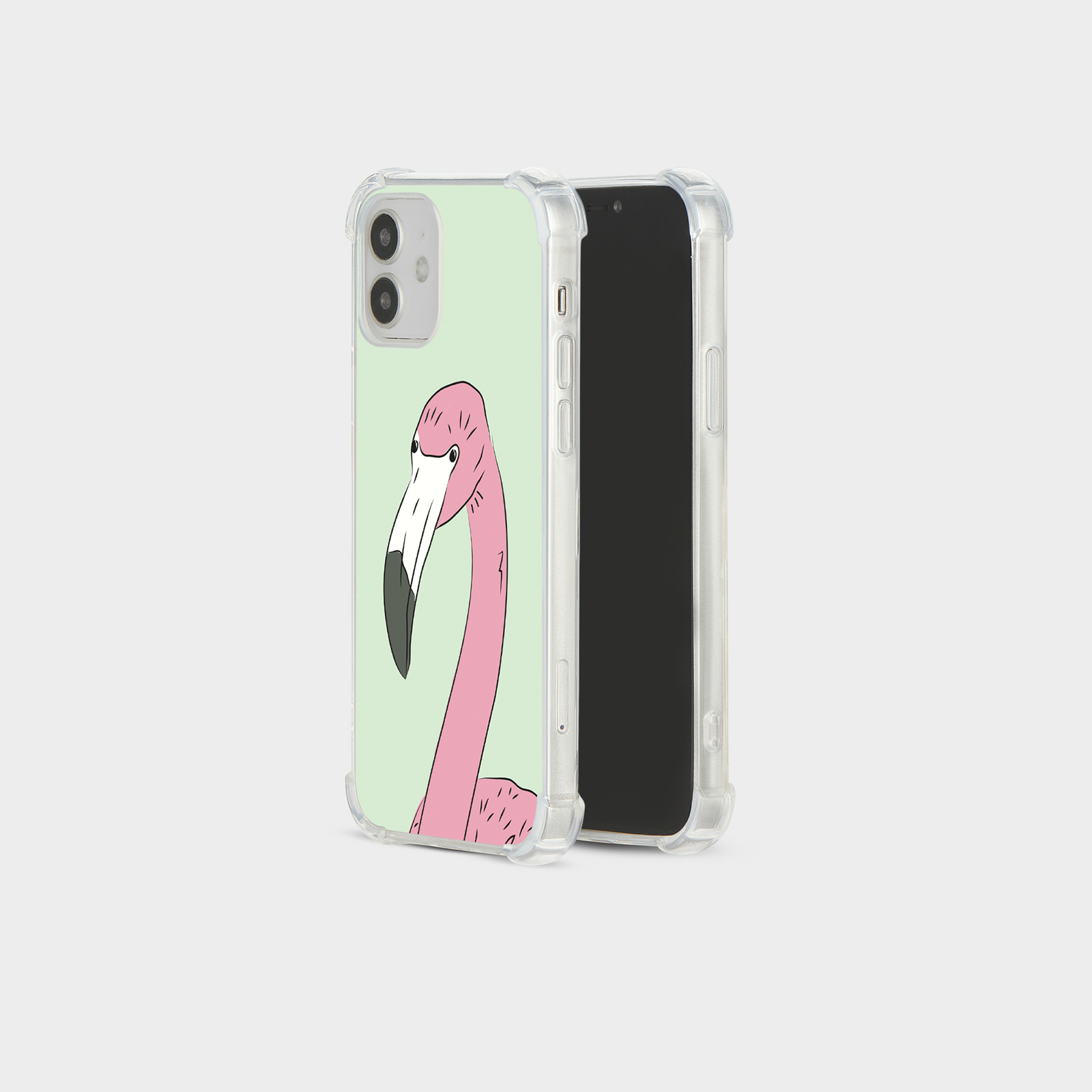 CASE FOR IPHONE 15 14 13 12 11 SE 8 SHOCKPROOF PHONE COVER FLAMINGO PINK BIRDS - Picture 19 of 26