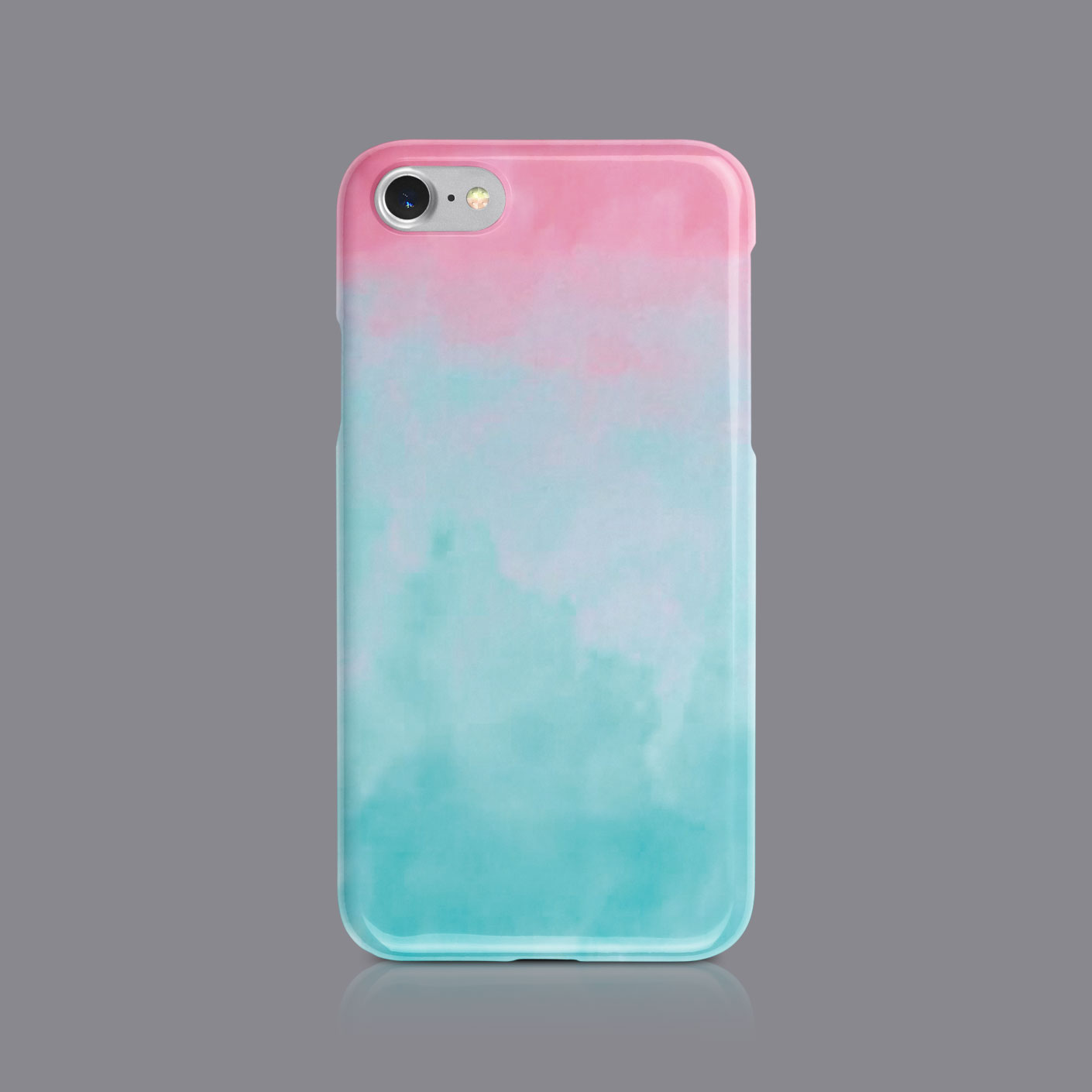 GRADIENT PASTEL COLOURS CUTE PHONE CASE FOR IPHONE 7 8 XS XR SAMSUNG S8 S9 PLUS - Picture 6 of 9