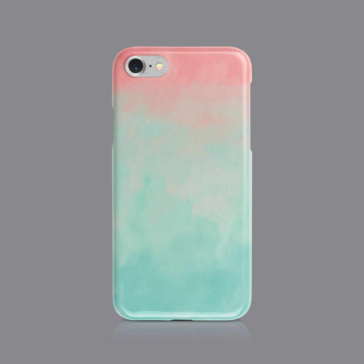 GRADIENT PASTEL COLOURS CUTE PHONE CASE FOR IPHONE 7 8 XS XR SAMSUNG S8 S9 PLUS - Picture 7 of 9