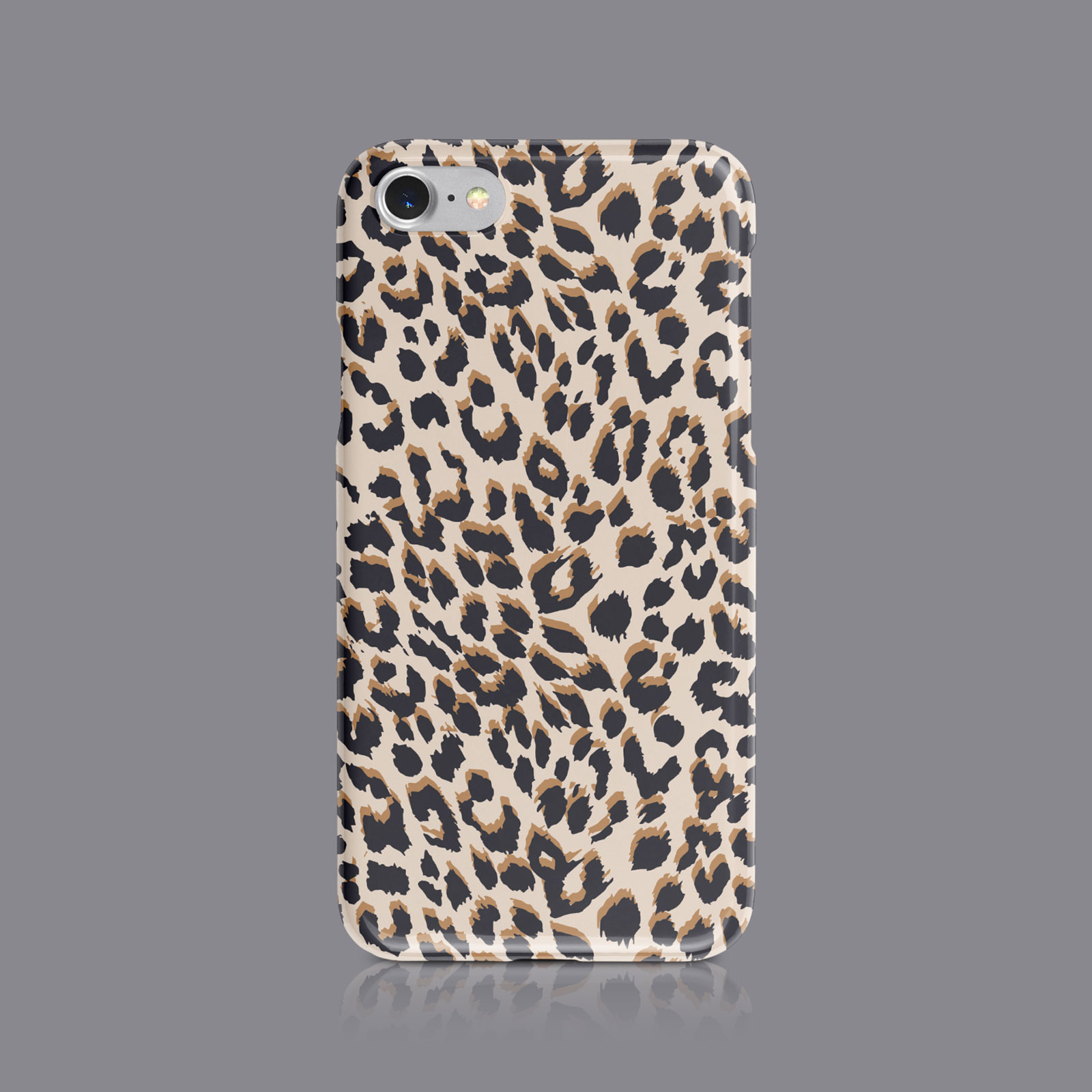 GLITTER ANIMAL PRINT PHONE CASE FOR IPHONE 7 8 XS XR SAMSUNG S8