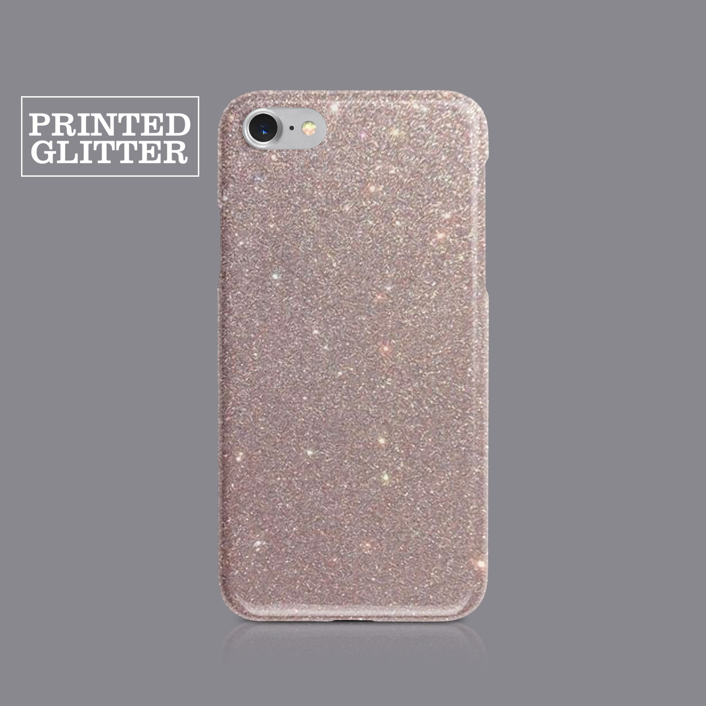 PRINTED GLITTER MARBLE FLORAL PHONE CASE FOR IPHONE 7 8 XS XR SAMSUNG S8 S9 PLUS - Picture 2 of 9