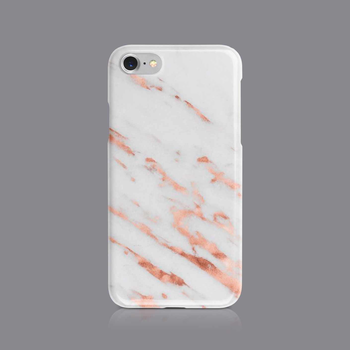 PRINTED GLITTER MARBLE FLORAL PHONE CASE FOR IPHONE 7 8 XS XR SAMSUNG S8 S9 PLUS - Picture 5 of 9