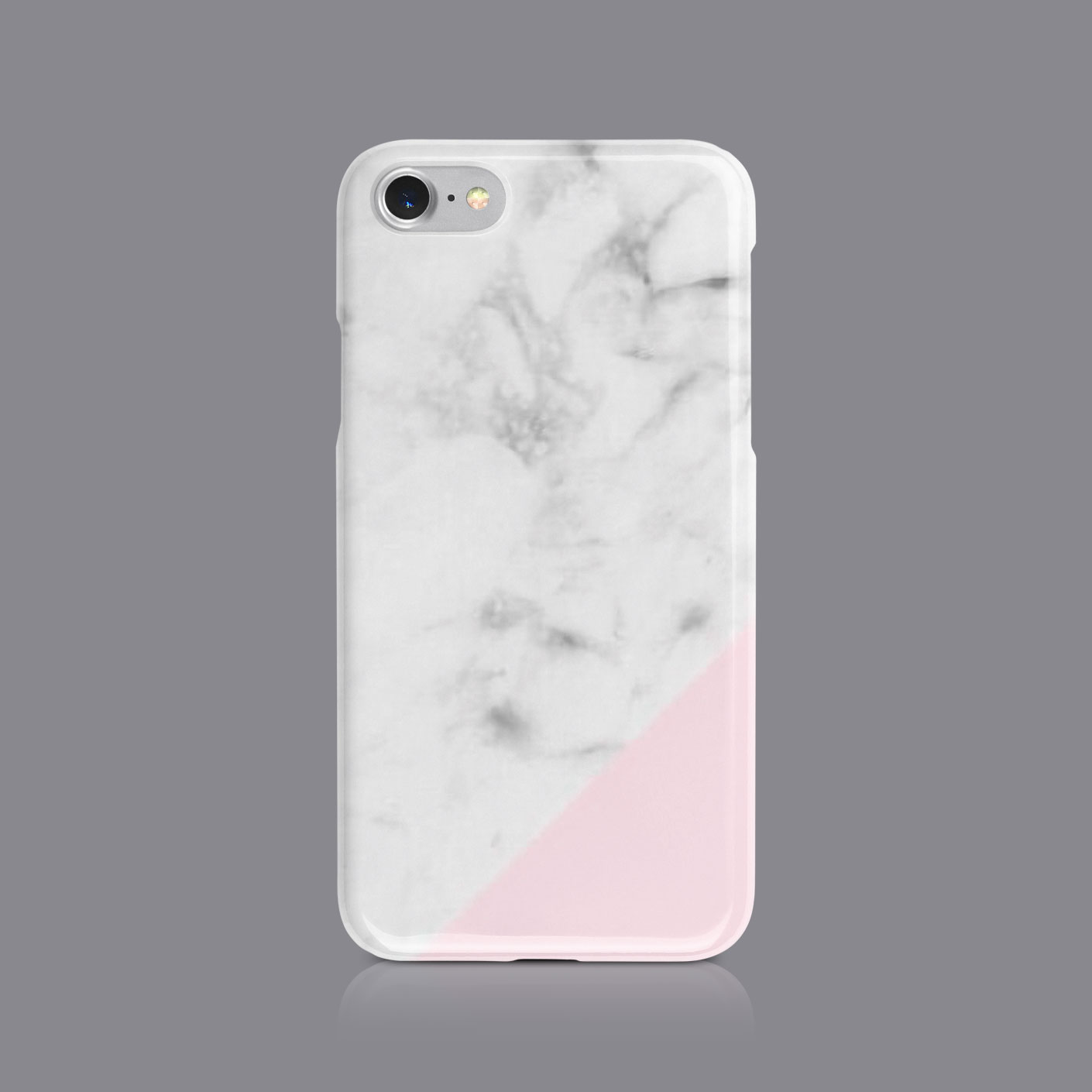 PRINTED GLITTER MARBLE FLORAL PHONE CASE FOR IPHONE 7 8 XS XR SAMSUNG S8 S9 PLUS - Picture 6 of 9