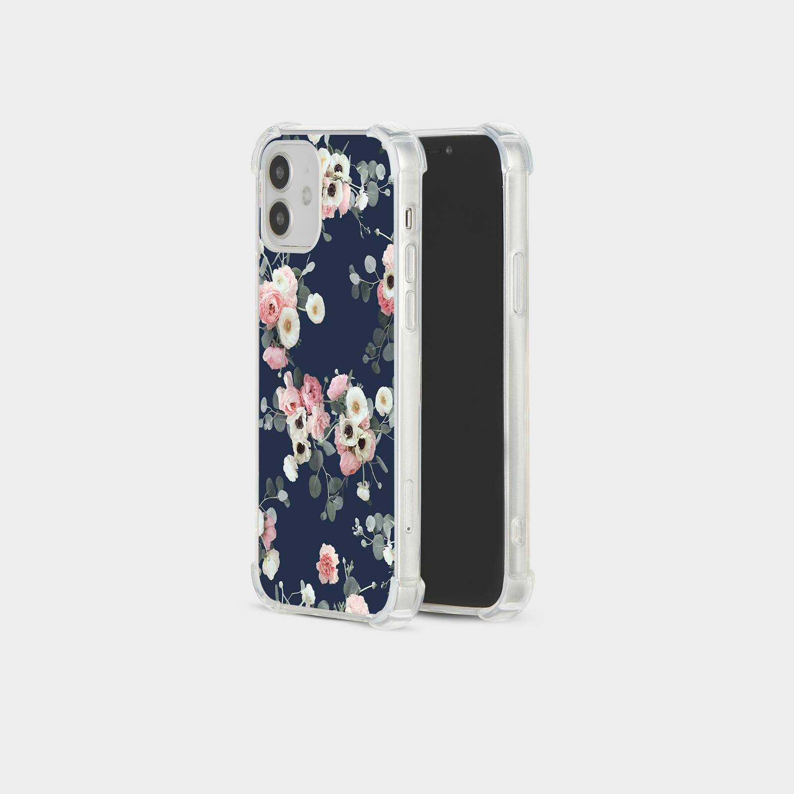 CASE FOR IPHONE 15 14 13 12 11 SE 8 SHOCKPROOF PHONE COVER FLORAL ROSES DAISY - Picture 3 of 34
