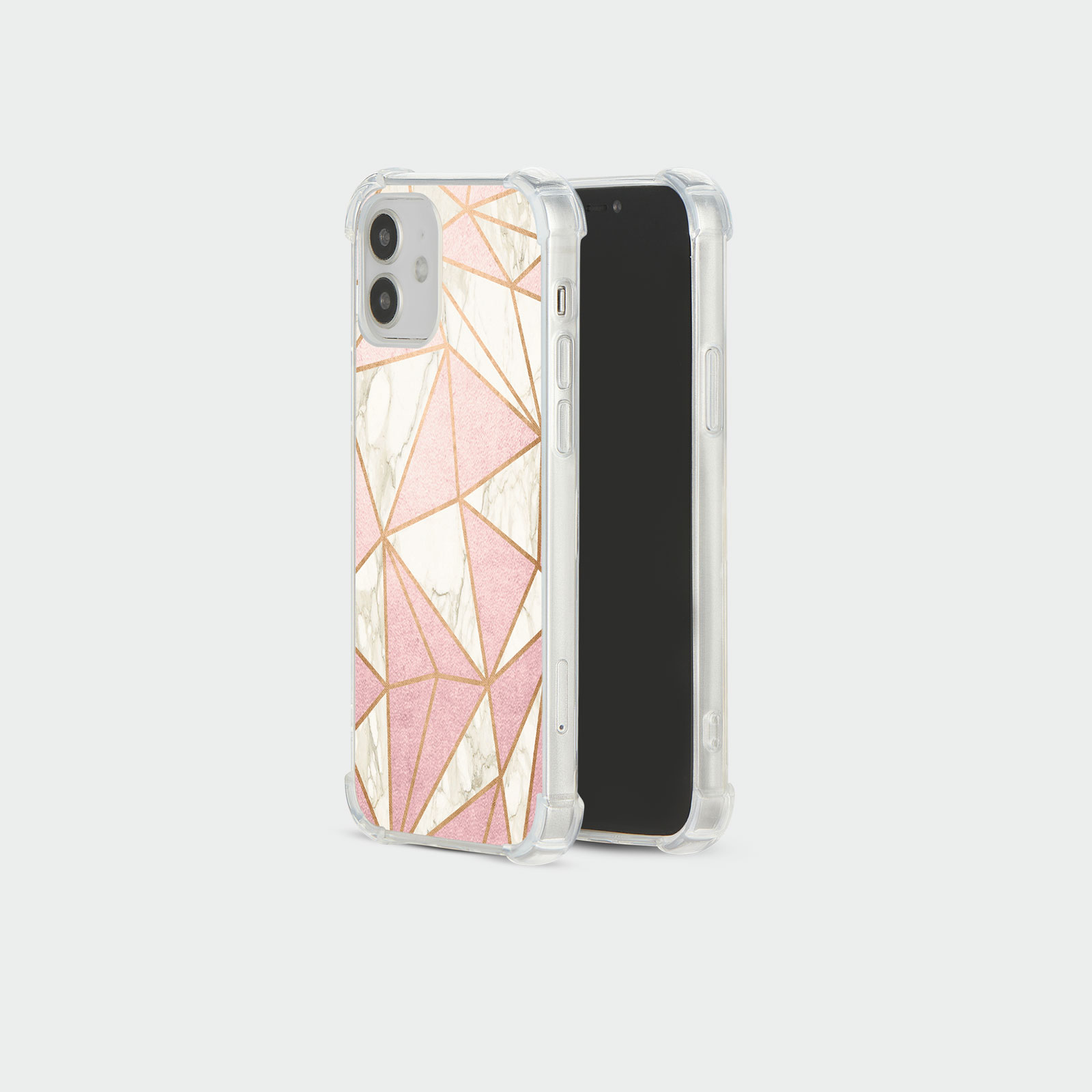 CASE FOR IPHONE 15 14 13 12 11 SE 8 PRO SHOCKPROOF PHONE COVER MARBLE ROSE GOLD - Picture 15 of 34