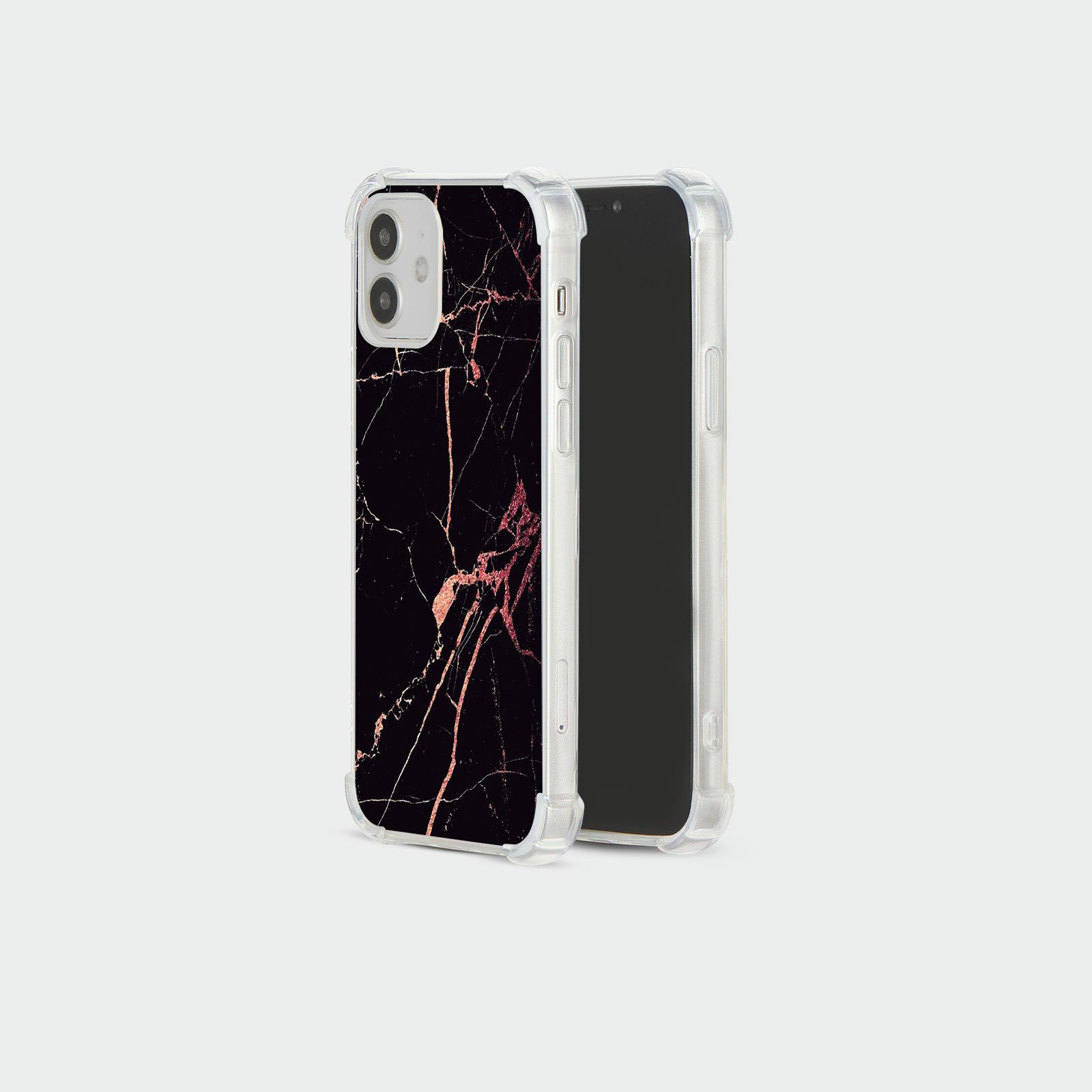 CASE FOR IPHONE 15 14 13 12 11 SE 8 PRO SHOCKPROOF PHONE COVER MARBLE ROSE GOLD - Picture 19 of 34