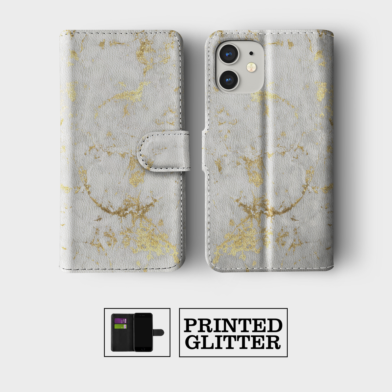 CASE FOR IPHONE 16 15 14 13 12 11 SE PRO WALLET FLIP PHONE COVER COLOUR SWIRL - Picture 9 of 10