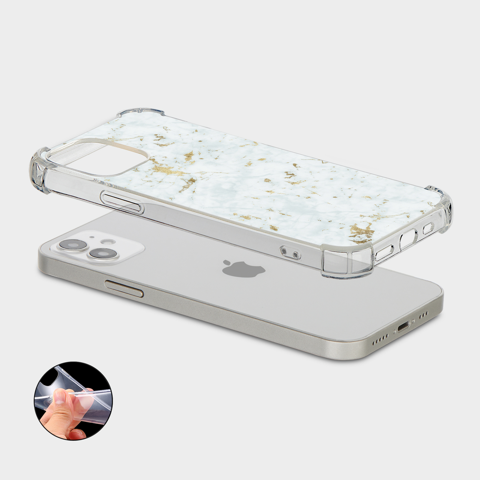 CASE FOR IPHONE 15 14 13 12 11 SE 8 PRO SHOCKPROOF PHONE COVER COLOUR SWIRL - Picture 4 of 34