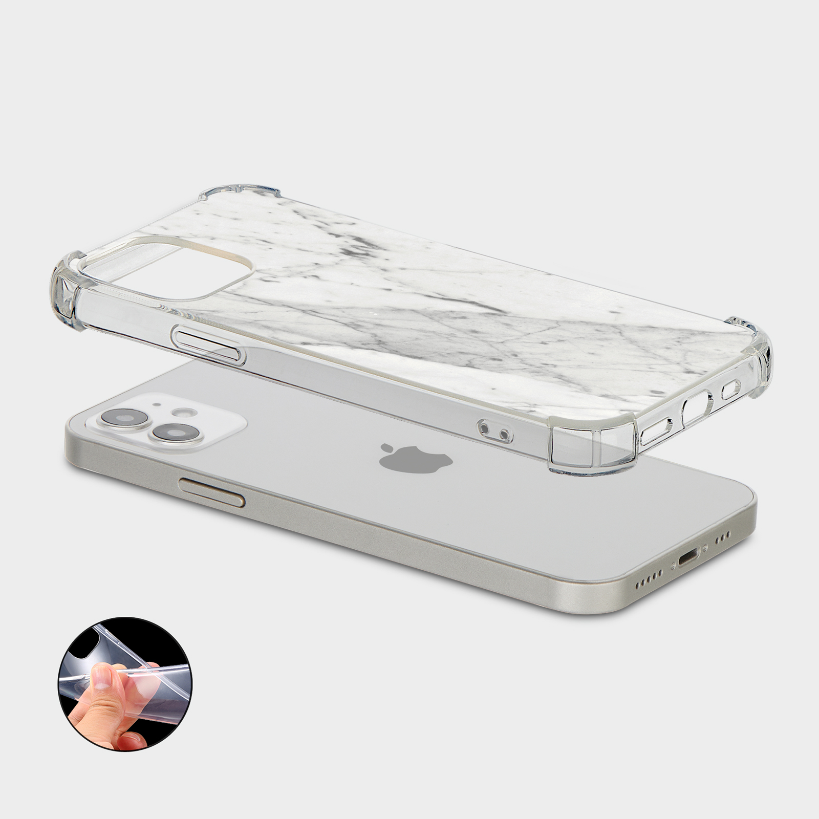 CASE FOR IPHONE 15 14 13 12 11 SE 8 PRO SHOCKPROOF PHONE COVER COLOUR SWIRL - Picture 8 of 34