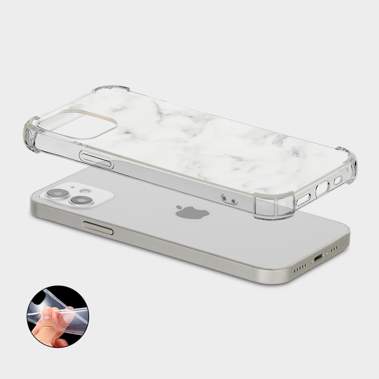 CASE FOR IPHONE 15 14 13 12 11 SE 8 PRO SHOCKPROOF PHONE COVER COLOUR SWIRL - Picture 24 of 34