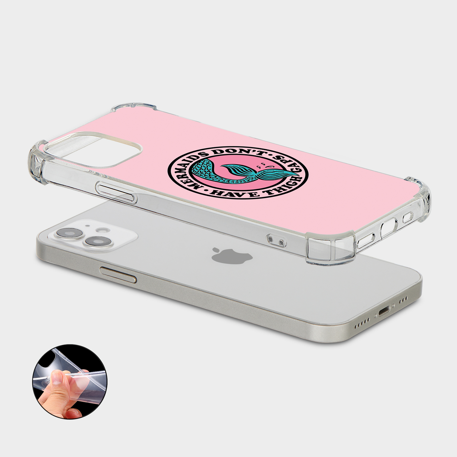 CASE FOR IPHONE 15 14 13 12 11 SE 8 PRO SHOCKPROOF PHONE COVER UNICORN MERMAIDS - Picture 12 of 34