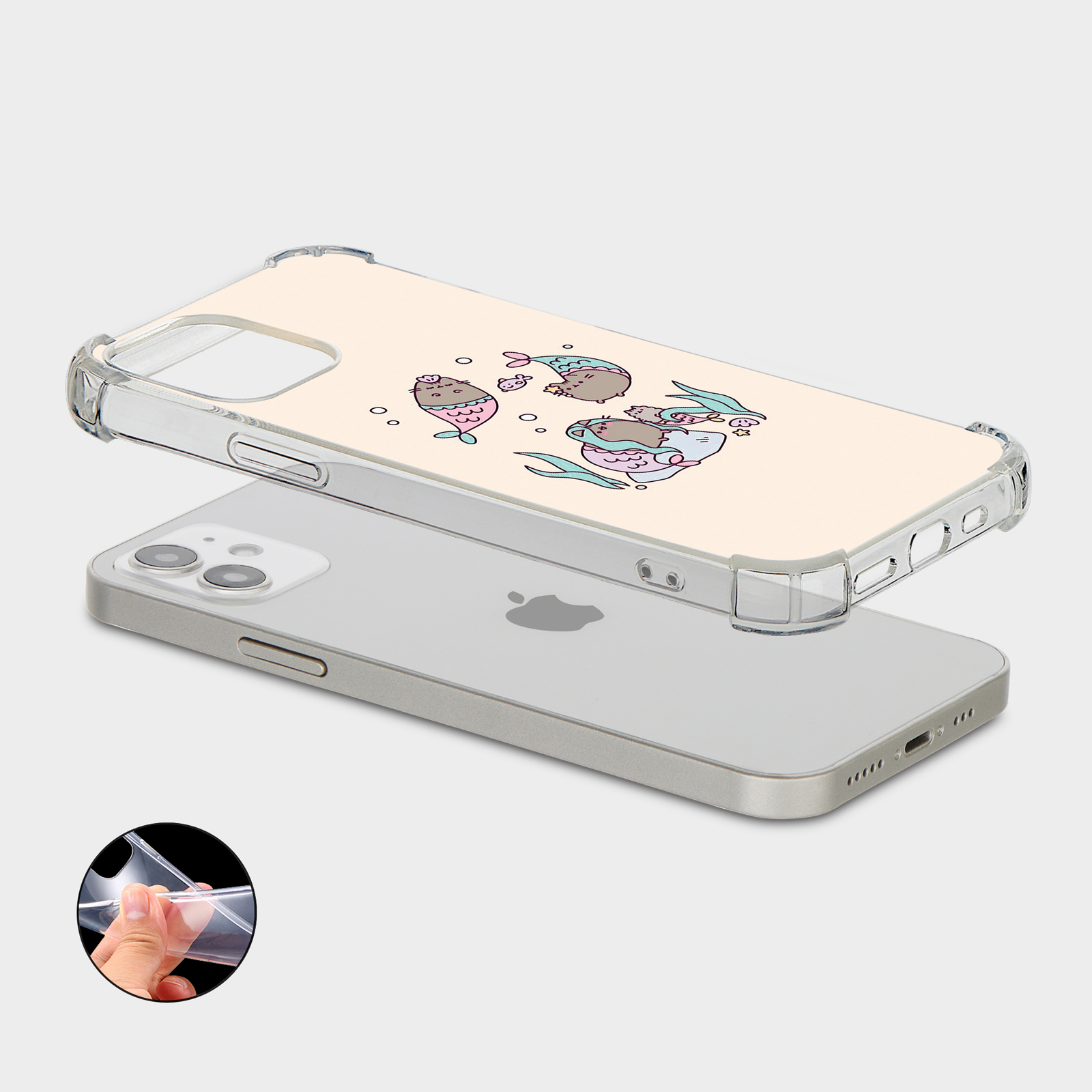 CASE FOR IPHONE 15 14 13 12 11 SE 8 PRO SHOCKPROOF PHONE COVER UNICORN MERMAIDS - Picture 28 of 34