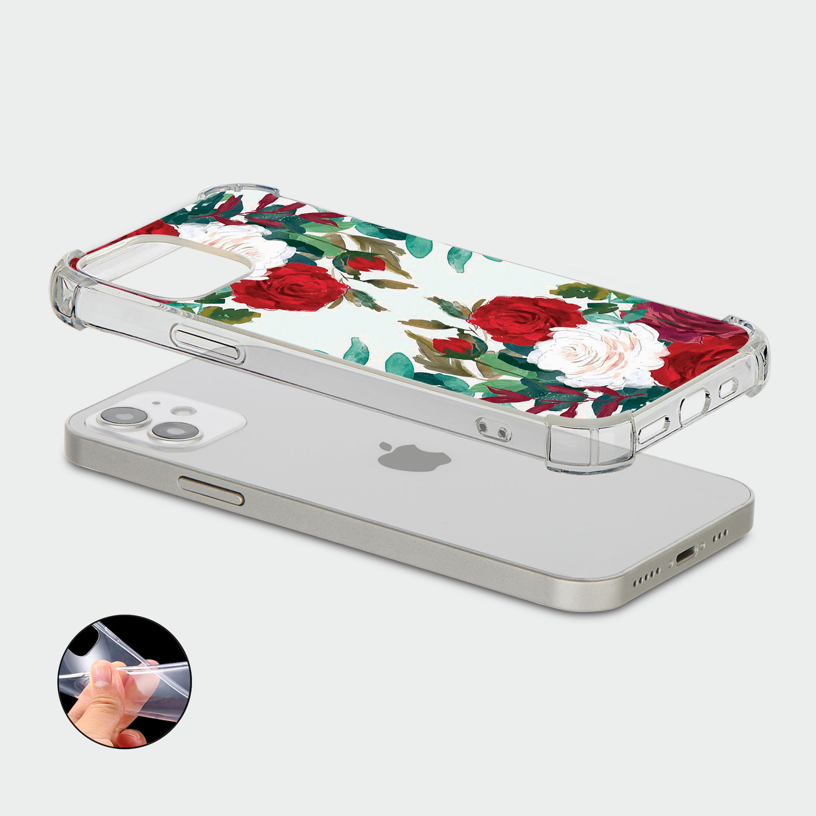 CASE FOR IPHONE 15 14 13 12 11 SE 8 PRO SHOCKPROOF PHONE COVER FLORAL FLAMINGO - Picture 20 of 34