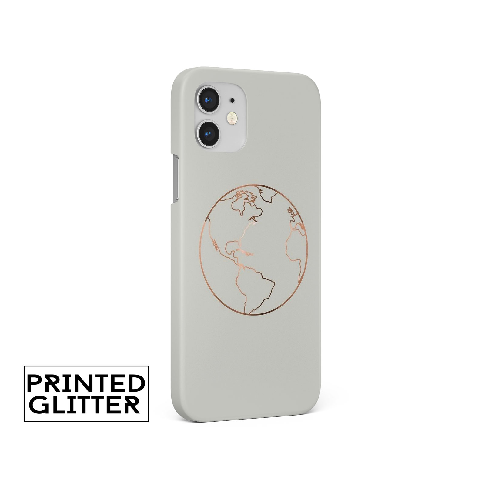 CASE FOR IPHONE 16 15 14 13 12 8 SE PRO MAX HARD PHONE COVER ROSE GOLD GEOMETRIC - Picture 3 of 10