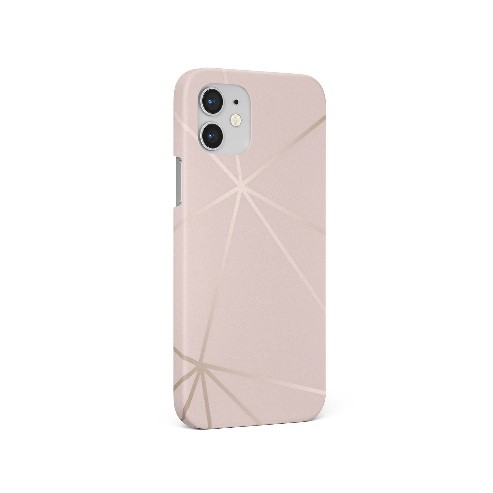 CASE FOR IPHONE 16 15 14 13 12 8 SE PRO MAX HARD PHONE COVER ROSE GOLD GEOMETRIC - Picture 6 of 10