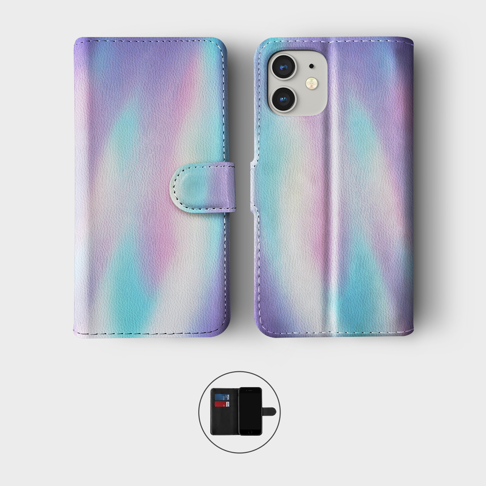 Holographic Phone Case Iridescent Cover for iPhone 14 Pro Max 