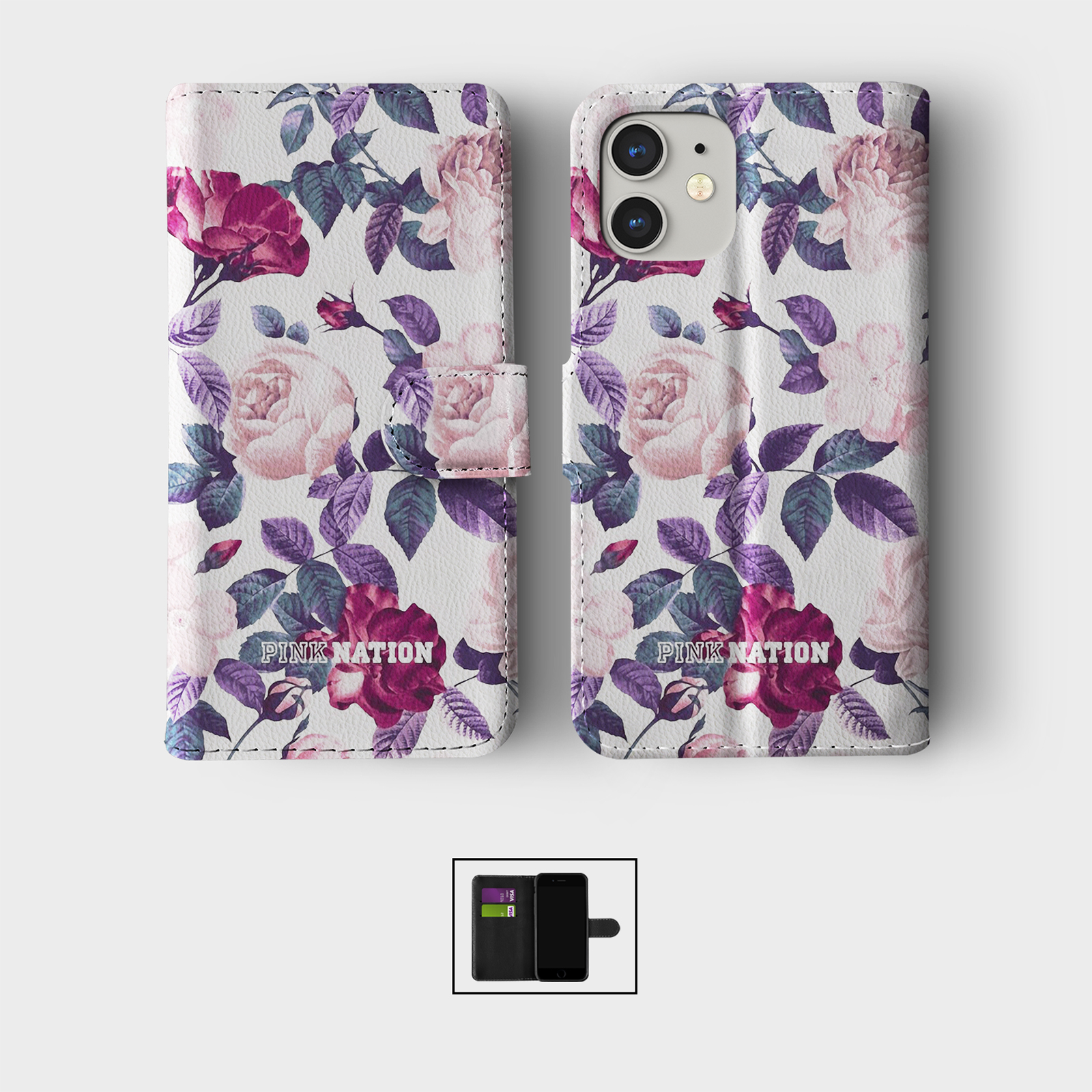 CASE FOR IPHONE 16 16E 15 14 12 SE PRO WALLET FLIP PHONE COVER CUTE LITTLE DOG - 第 3/7 張圖片