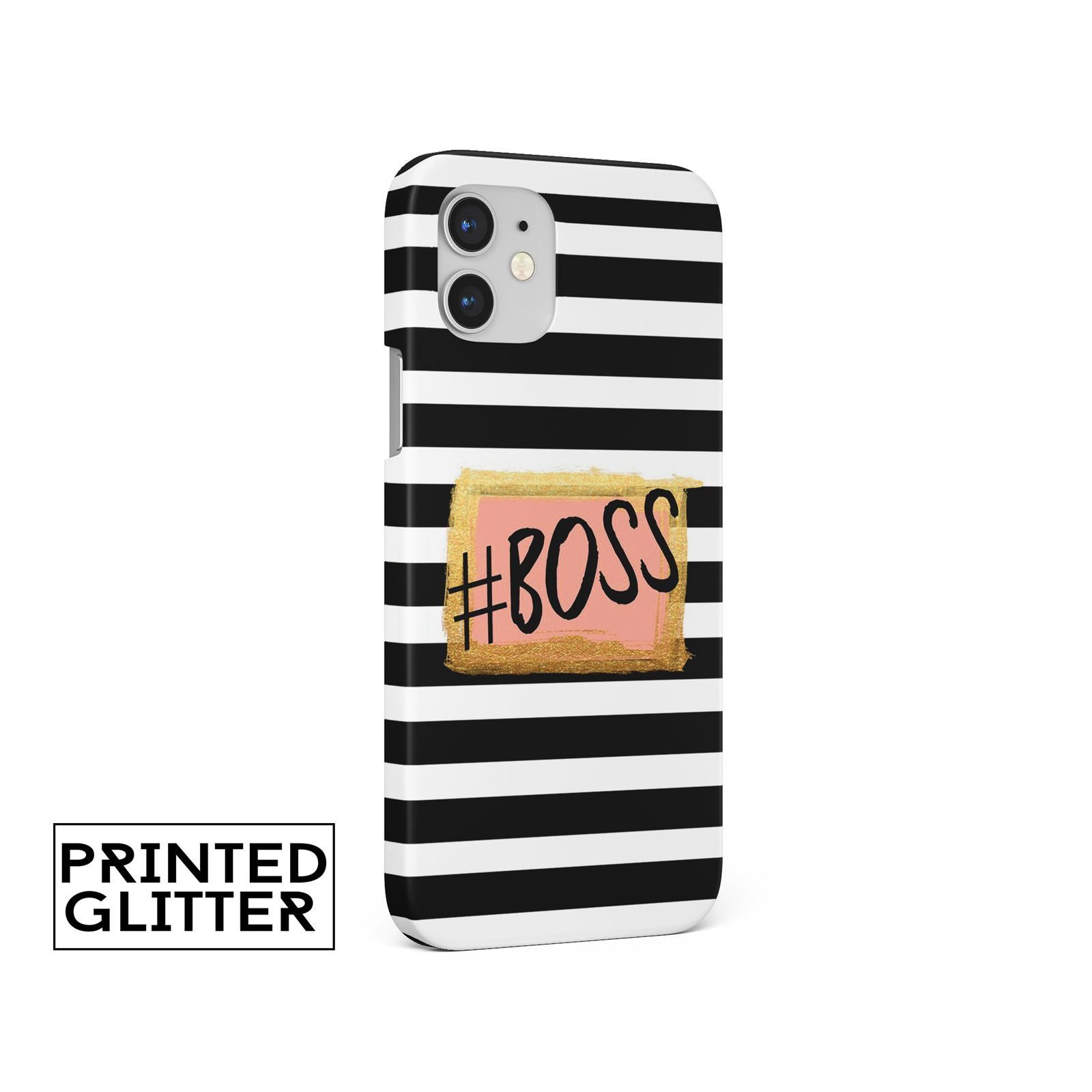 CASE FOR IPHONE 16 15 14 13 12 11 SE PRO MAX HARD PHONE COVER STRIPED BLACK GOLD - Picture 7 of 10