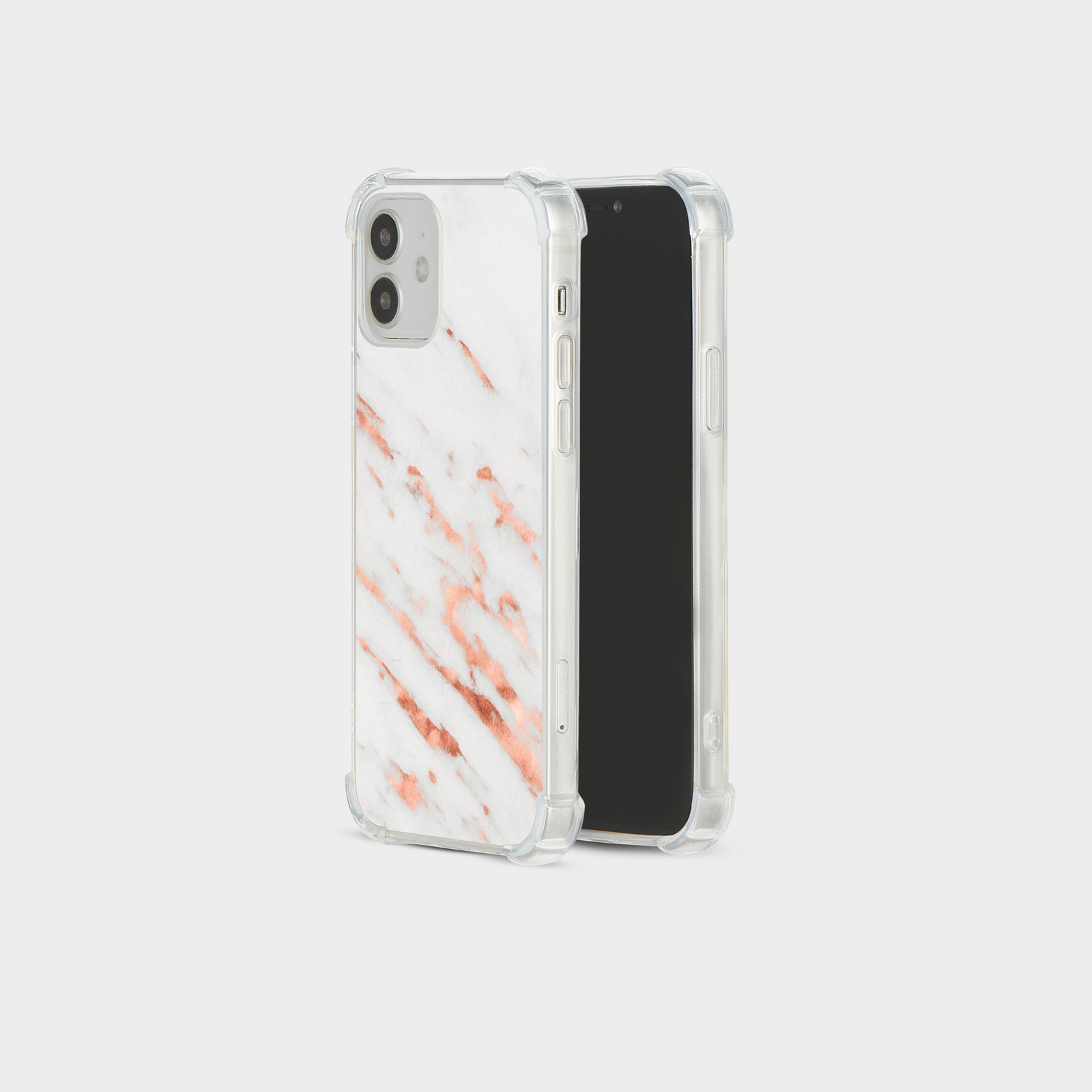 CASE FOR IPHONE 15 14 13 12 11 SE 8 PRO SHOCKPROOF PHONE COVER ROSE GOLD GRAY - Picture 15 of 34
