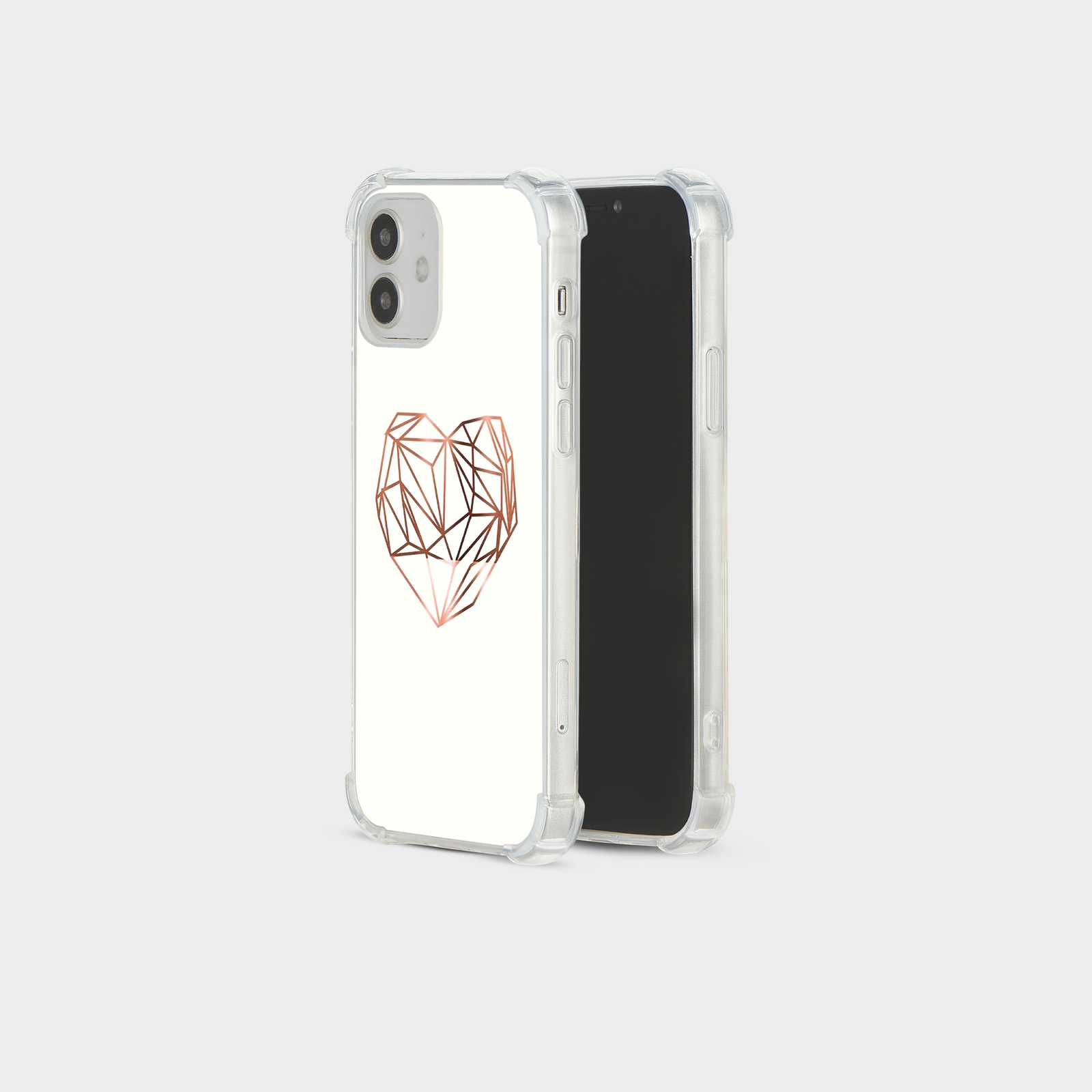 CASE FOR IPHONE 15 14 13 12 11 SE 8 PRO SHOCKPROOF PHONE COVER ROSE GOLD GRAY - Picture 23 of 34