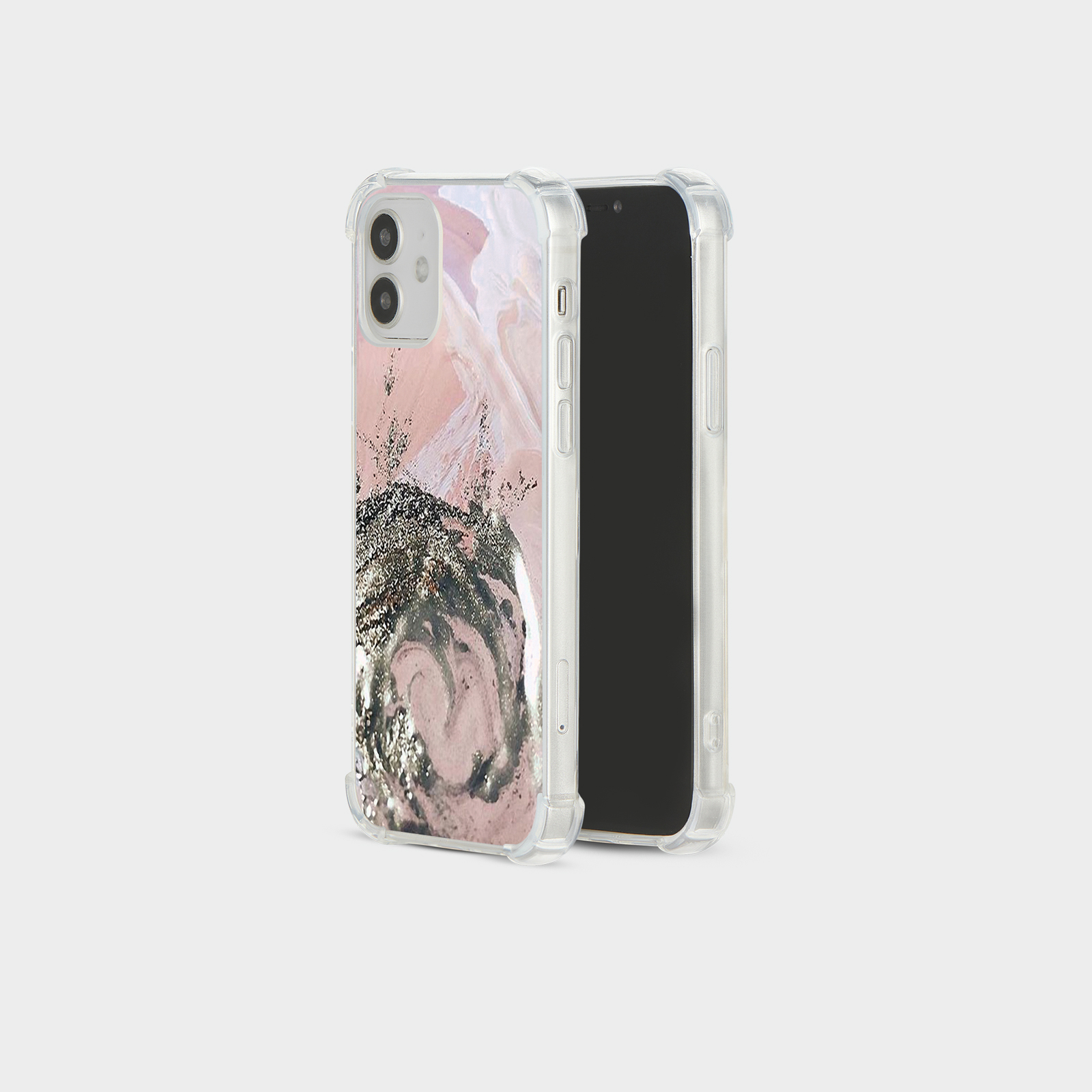 CASE FOR IPHONE 15 14 13 12 11 SE 8 PRO SHOCKPROOF PHONE COVER ROSE GOLD GRAY - Picture 27 of 34