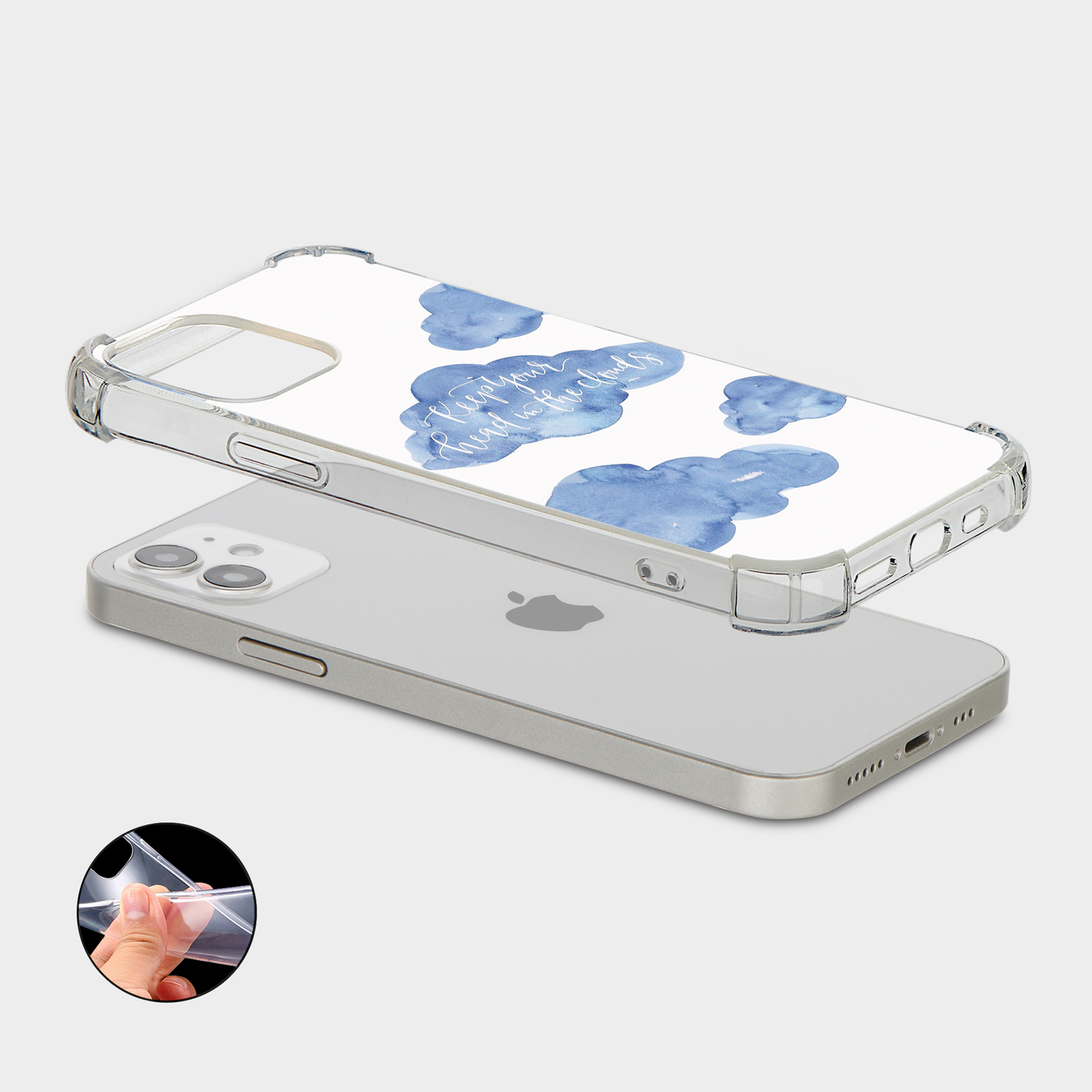 CASE FOR IPHONE 15 14 13 12 11 SE 8 SHOCKPROOF PHONE COVER ROSES CLOUD BULLDOG - Picture 28 of 34