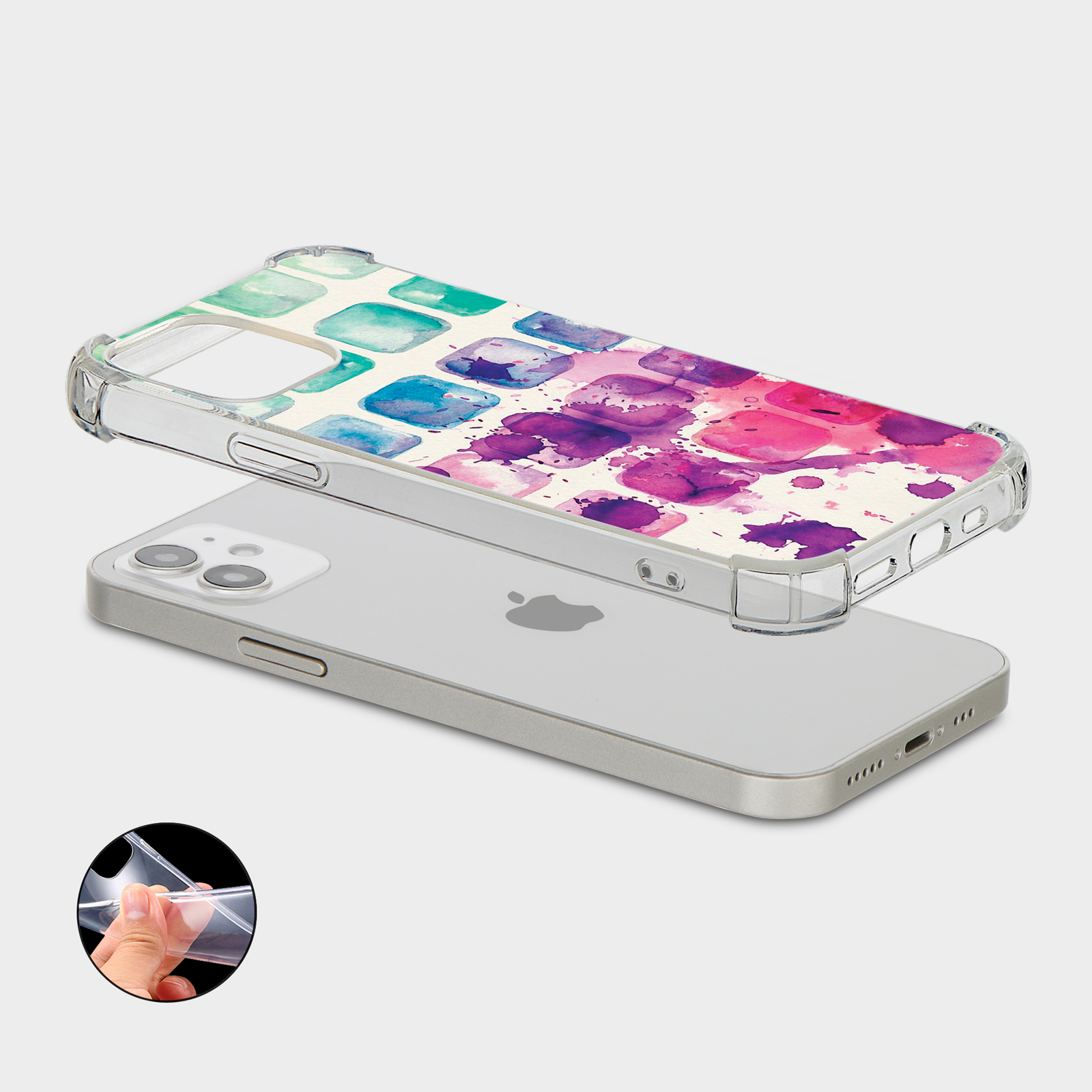 CASE FOR IPHONE 15 14 13 12 11 SE 8 SHOCKPROOF PHONE COVER STARS FLORAL MARBLE - Picture 32 of 34