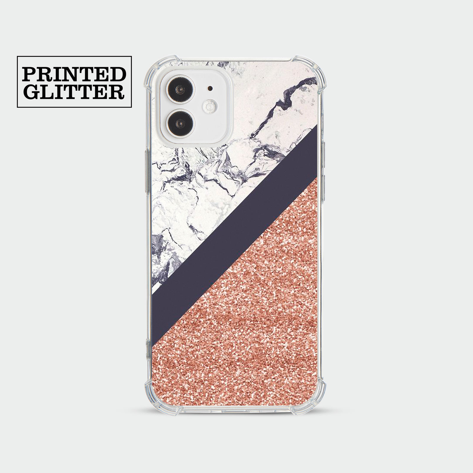 CASE FOR IPHONE 15 14 13 12 11 SE 8 PRO SHOCKPROOF PHONE COVER MARBLE ROSE GOLD - Picture 6 of 34