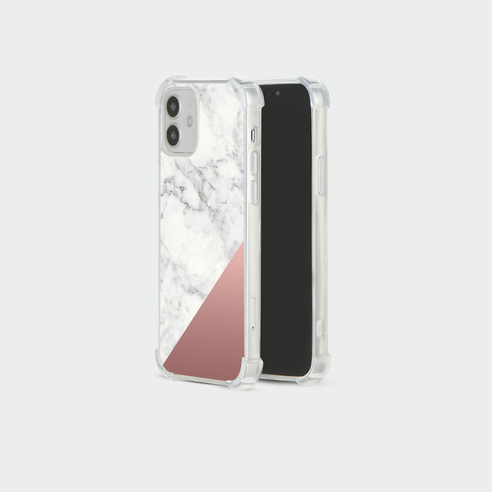 CASE FOR IPHONE 15 14 13 12 11 SE 8 PRO SHOCKPROOF PHONE COVER MARBLE ROSE GOLD - Picture 19 of 34