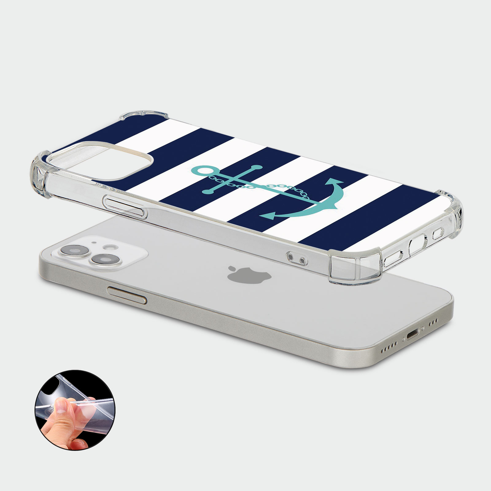 CASE FOR IPHONE 15 14 13 12 11 SE 8 PRO SHOCKPROOF PHONE COVER ANCHOR SEA BEACH - Picture 4 of 34