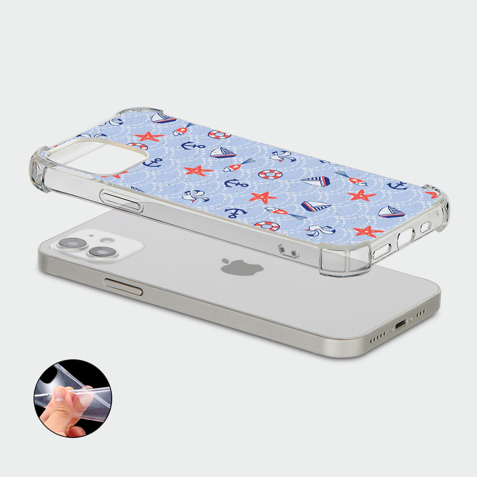 CASE FOR IPHONE 15 14 13 12 11 SE 8 PRO SHOCKPROOF PHONE COVER ANCHOR SEA BEACH - Picture 32 of 34