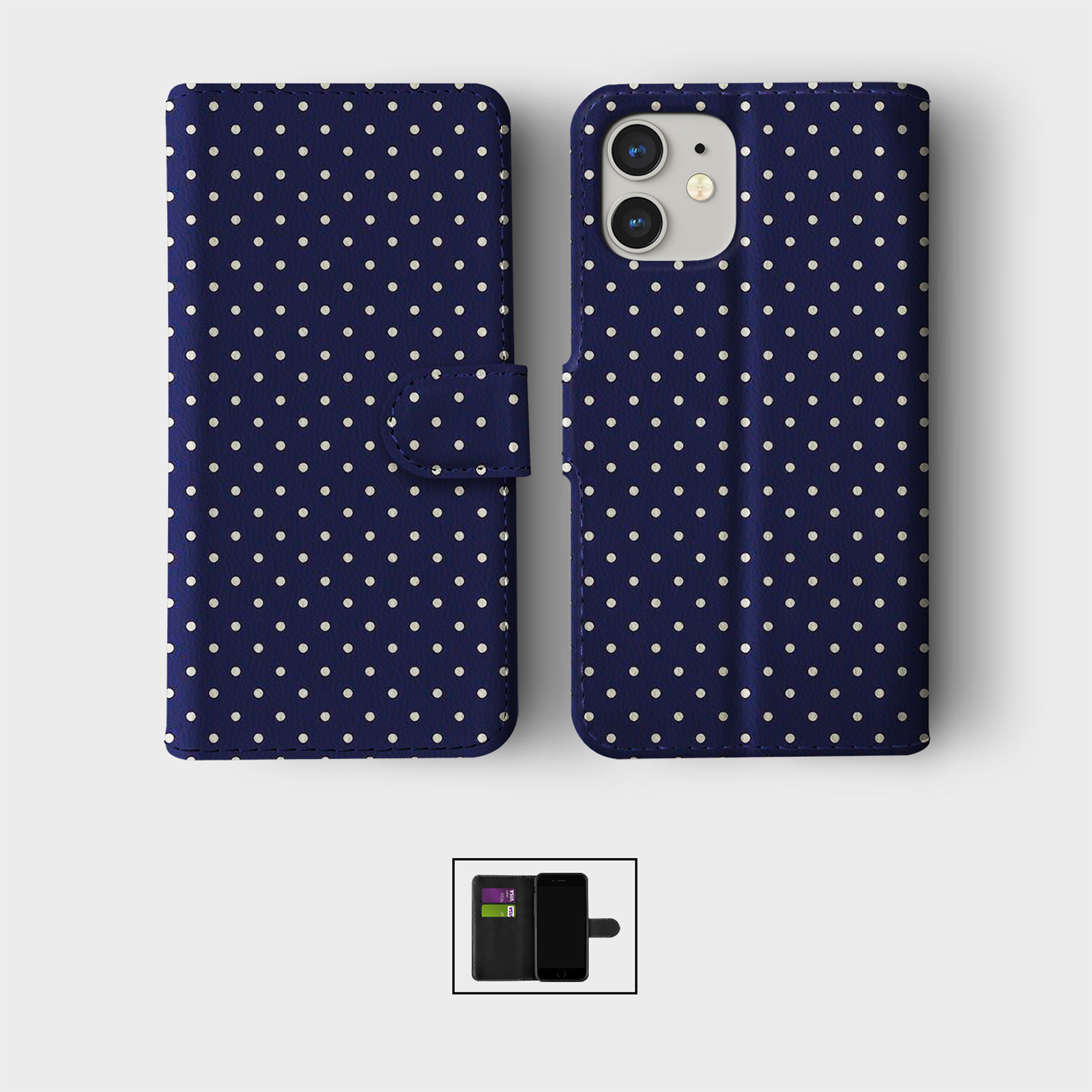 CASE FOR IPHONE 16 15 14 13 12 11 PRO WALLET FLIP PHONE COVER SHABBY CHIC CUTE - Picture 2 of 10