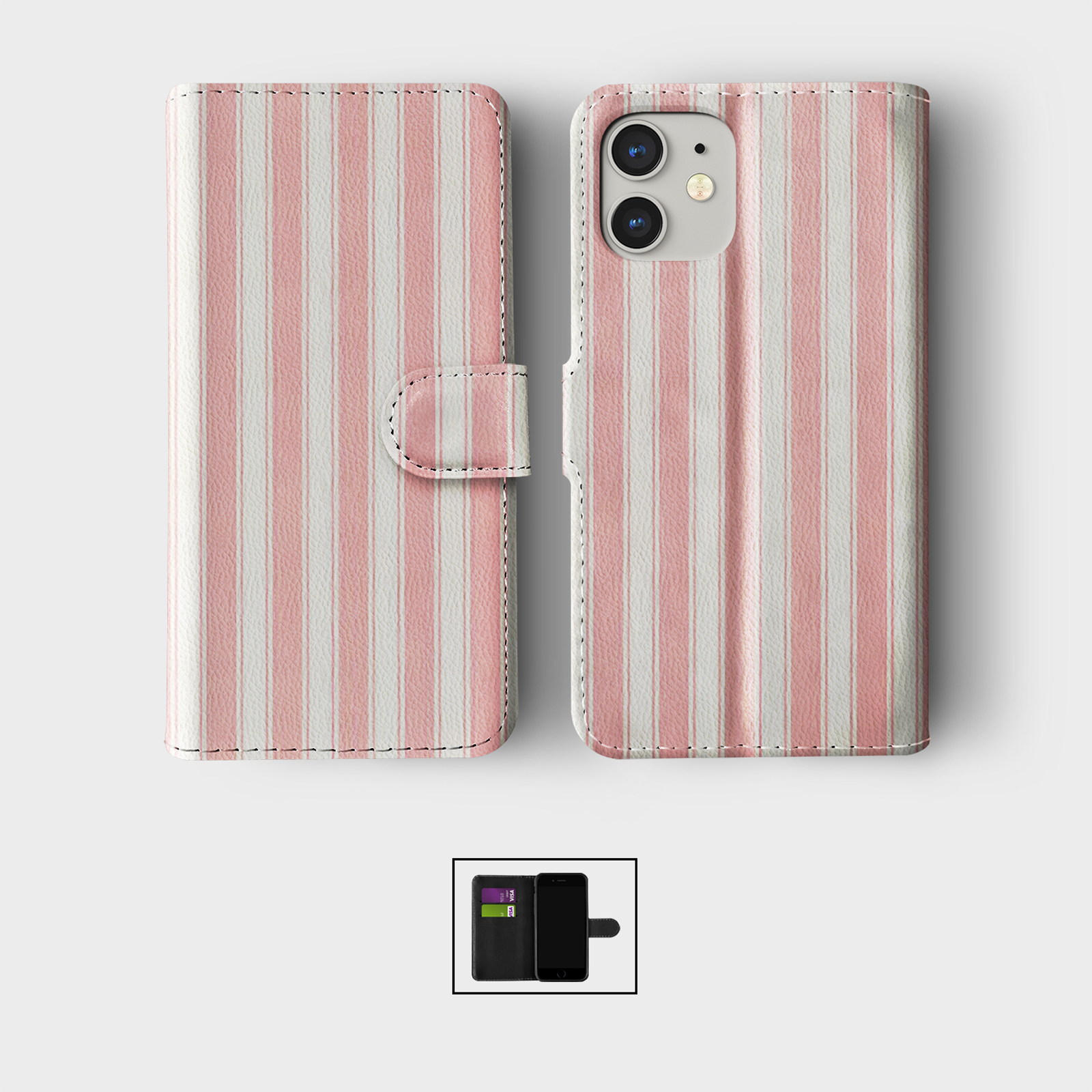 CASE FOR IPHONE 16 15 14 13 12 11 PRO WALLET FLIP PHONE COVER SHABBY CHIC CUTE - Picture 9 of 10