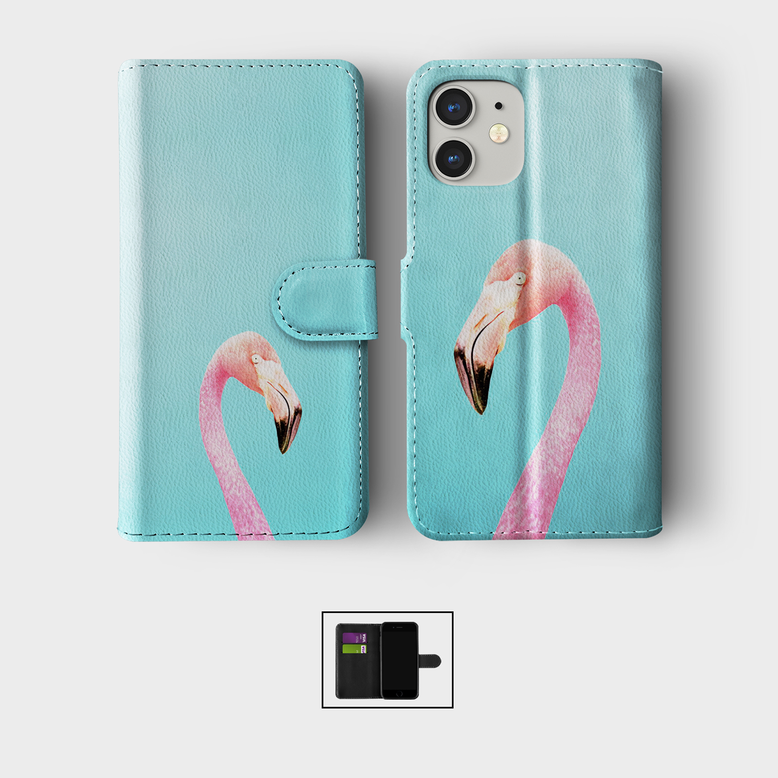 CASE FOR IPHONE 16 15 14 13 12 11 PRO WALLET FLIP PHONE COVER SUMMER COLOURFUL - Picture 8 of 10