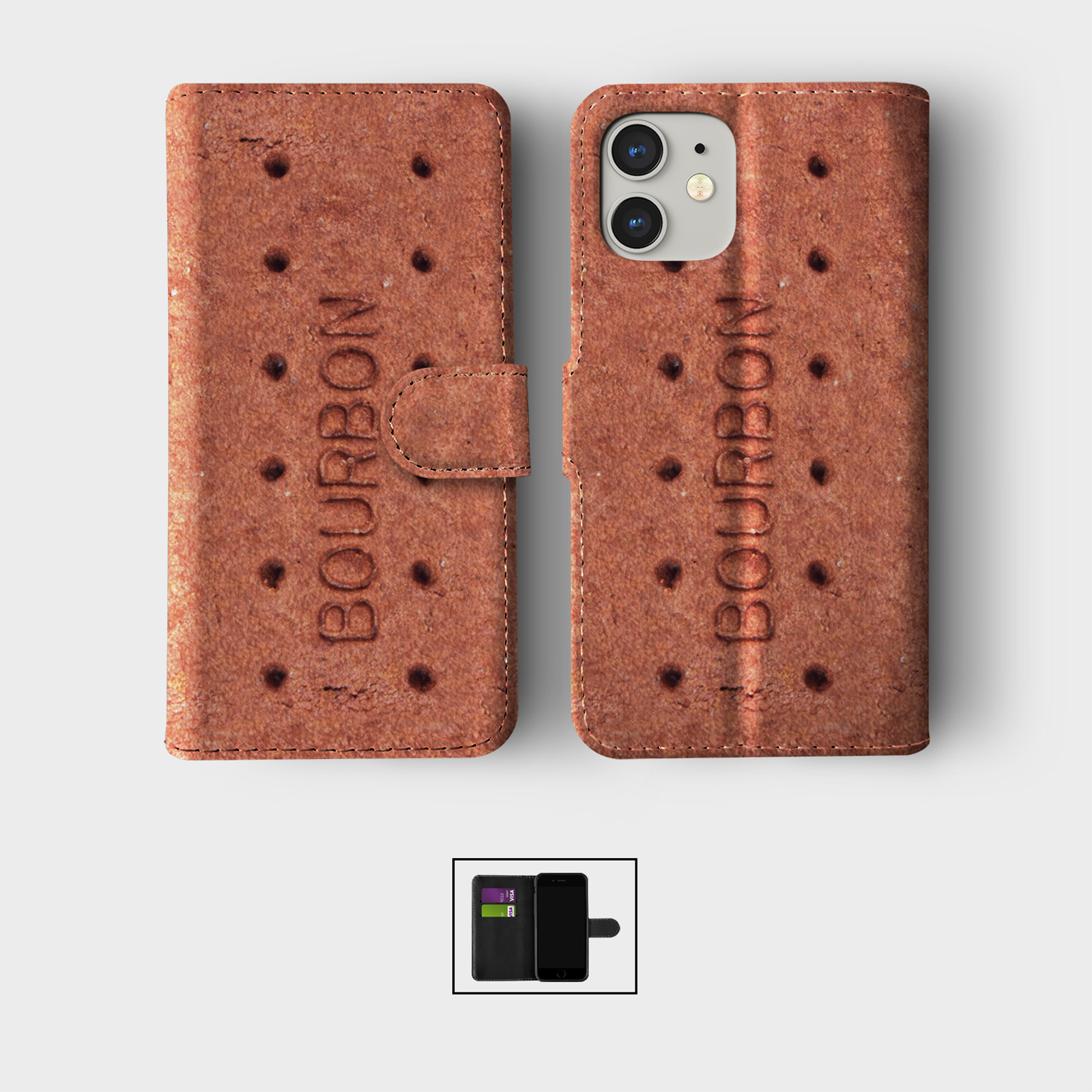 CASE FOR IPHONE 16 16E 15 14 12 12 SE PRO MAX WALLET FLIP PHONE COVER CANDY SHOP - Picture 7 of 8