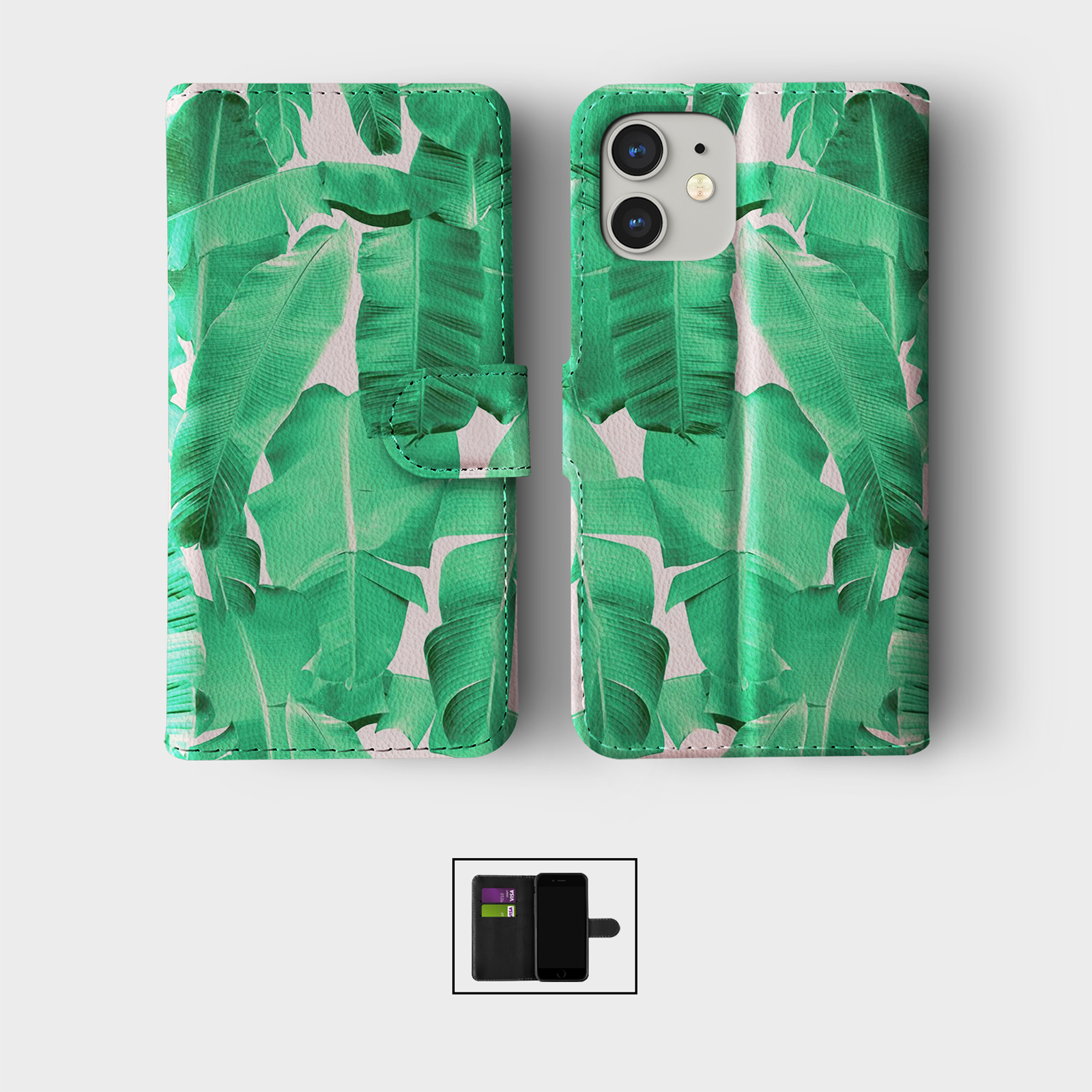 CASE FOR IPHONE 16 15 14 13 12 11 PRO WALLET FLIP PHONE COVER COLOURFUL SUMMER - Picture 4 of 10