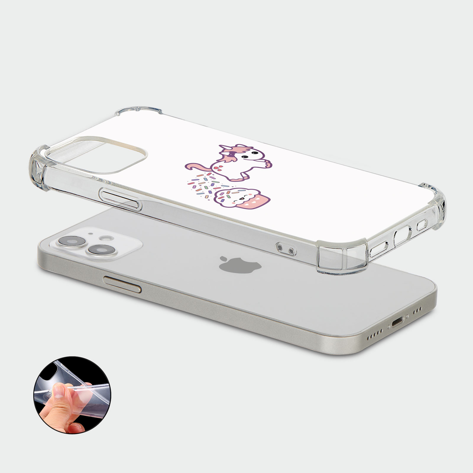CASE FOR IPHONE 15 14 13 12 11 SE 8 SHOCKPROOF PHONE COVER UNICORN KAWAII CUTE - Picture 12 of 34
