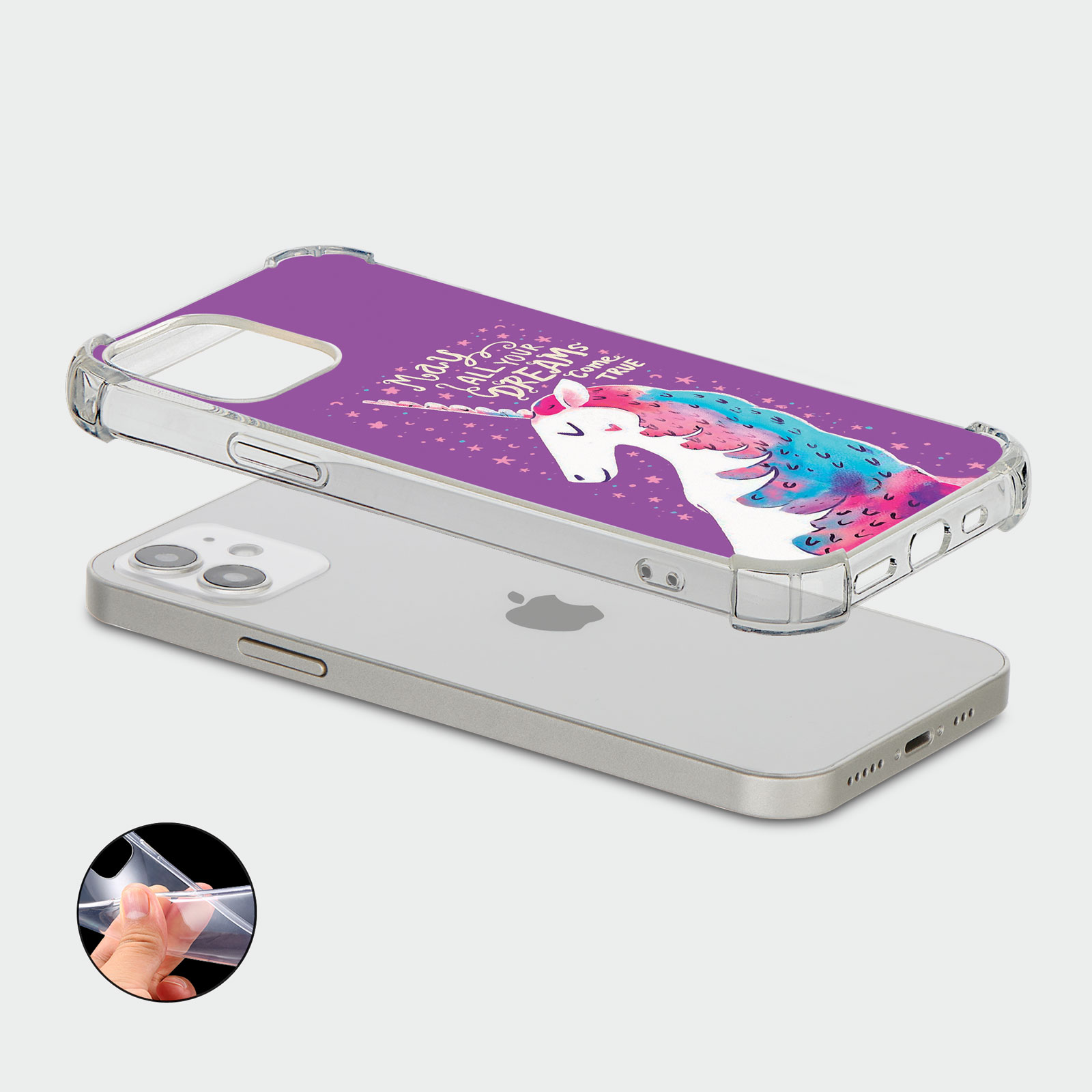 CASE FOR IPHONE 15 14 13 12 11 SE 8 SHOCKPROOF PHONE COVER UNICORN KAWAII CUTE - Picture 20 of 34