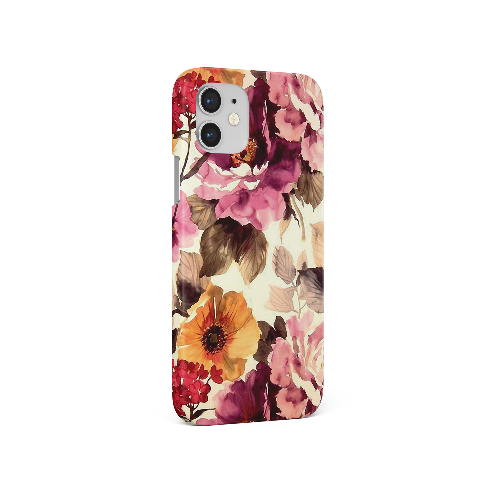 CASE FOR IPHONE 16 15 14 13 12 8 SE PRO MAX HARD PHONE COVER WATERCOLOUR FLOWERS - Picture 4 of 10