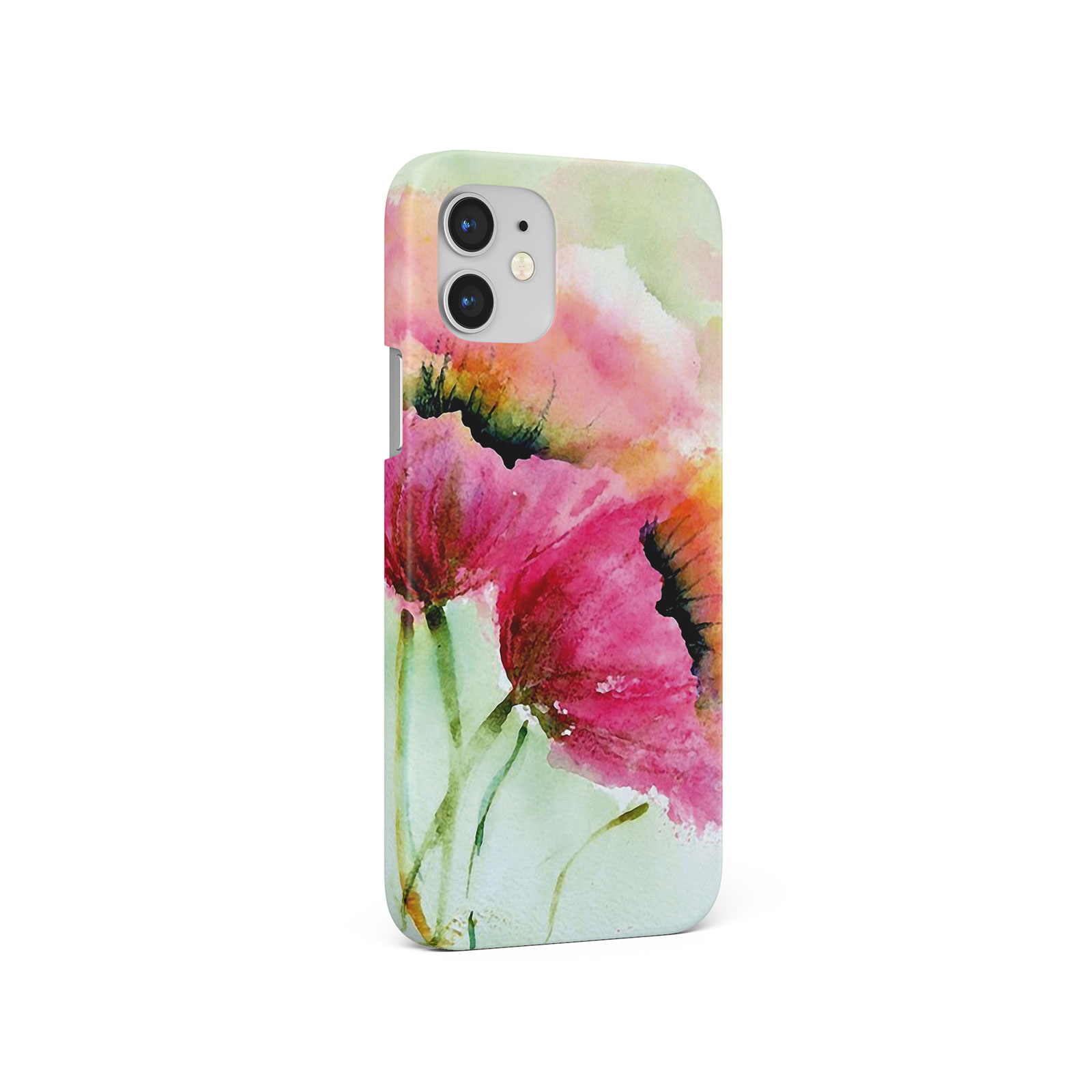 CASE FOR IPHONE 16 15 14 13 12 8 SE PRO MAX HARD PHONE COVER WATERCOLOUR FLOWERS - Picture 8 of 10