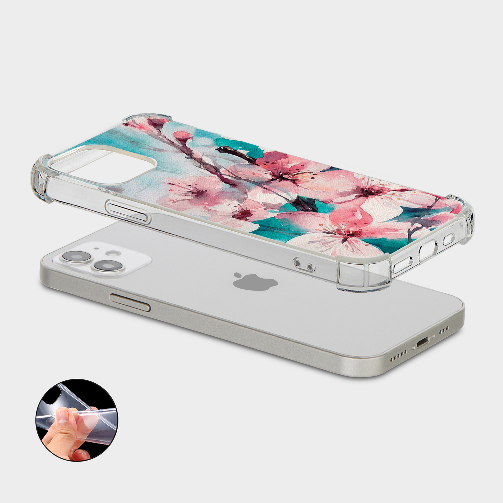 CASE FOR IPHONE 15 14 13 12 11 SE 8 PRO SHOCKPROOF PHONE COVER FLORAL BEAUTIFUL - Picture 12 of 34