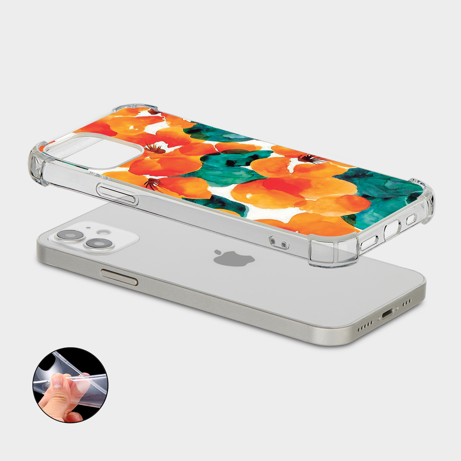 CASE FOR IPHONE 15 14 13 12 11 SE 8 PRO SHOCKPROOF PHONE COVER FLORAL BEAUTIFUL - Picture 20 of 34