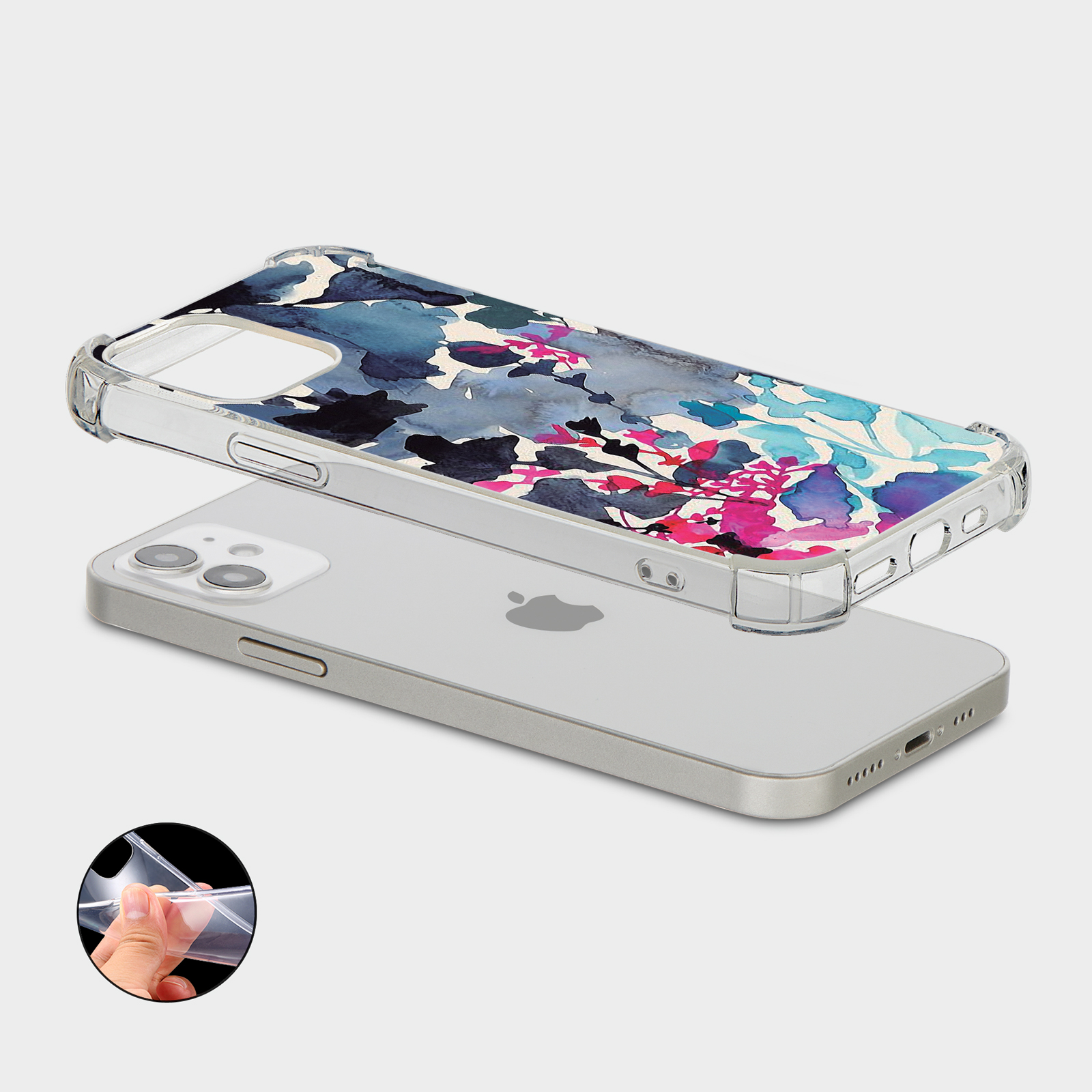 CASE FOR IPHONE 15 14 13 12 11 SE 8 PRO SHOCKPROOF PHONE COVER FLORAL BEAUTIFUL - Picture 24 of 34