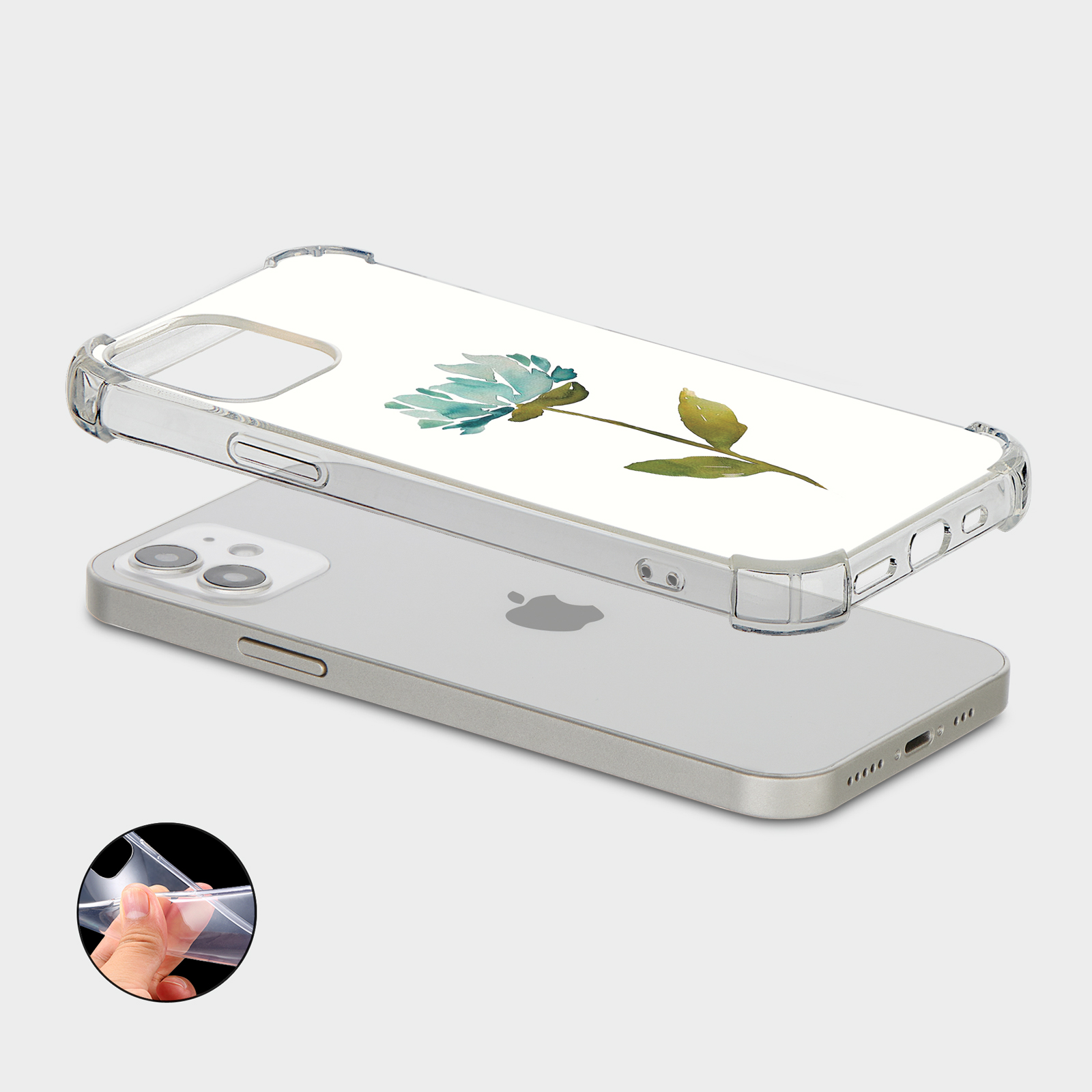 CASE FOR IPHONE 15 14 13 12 11 SE 8 PRO SHOCKPROOF PHONE COVER FLORAL BEAUTIFUL - Picture 28 of 34
