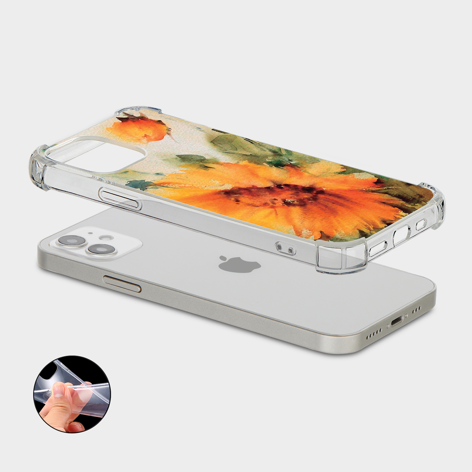 CASE FOR IPHONE 15 14 13 12 11 SE 8 PRO SHOCKPROOF PHONE COVER FLORAL BEAUTIFUL - Picture 32 of 34