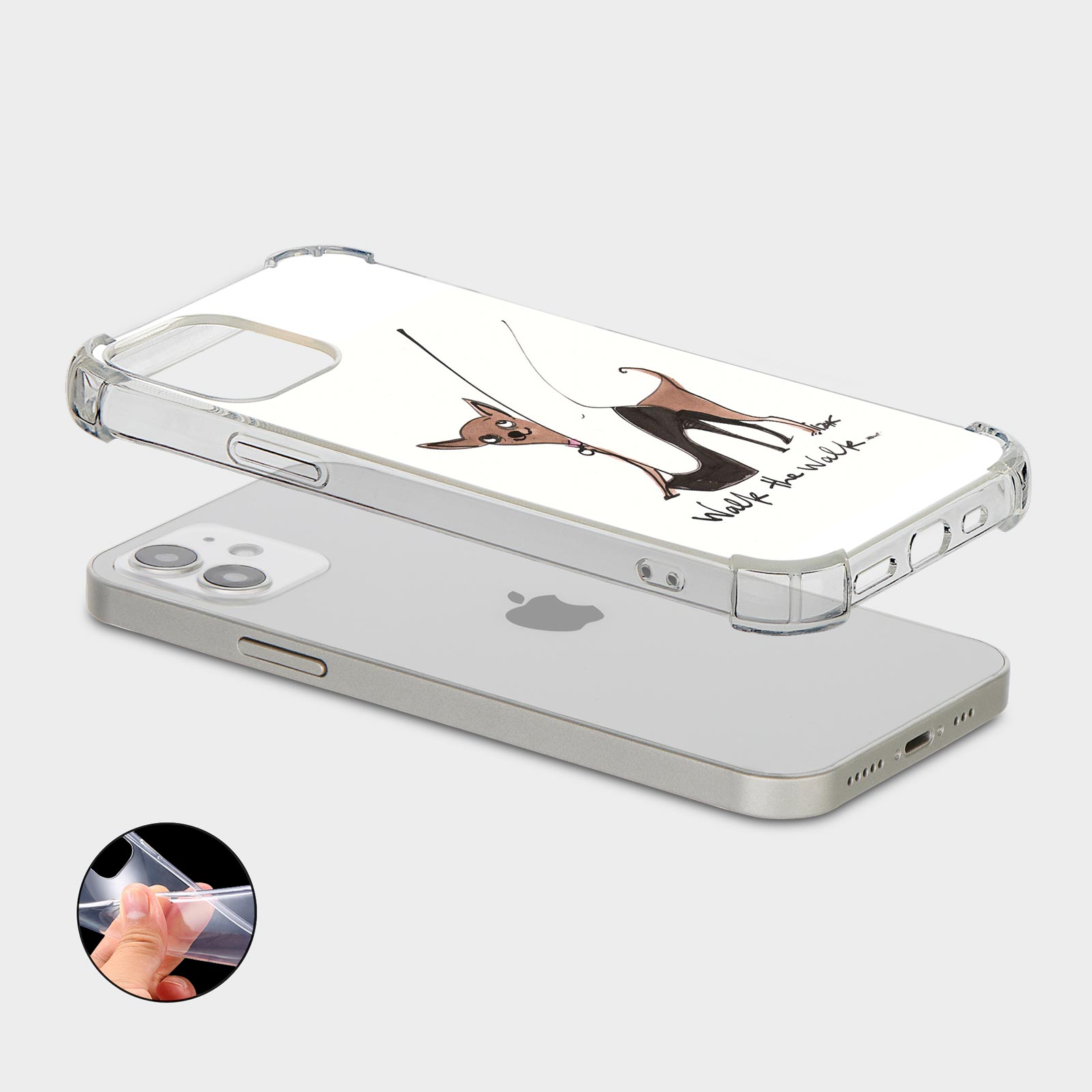 CASE FOR IPHONE 15 14 13 12 SHOCKPROOF PHONE COVER PET LOVER GIRL CUTE CARTOON - Picture 8 of 34
