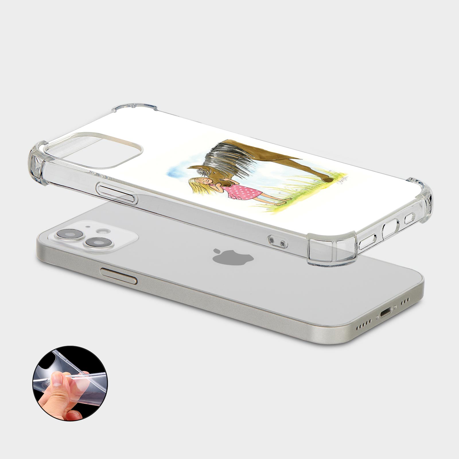 CASE FOR IPHONE 15 14 13 12 SHOCKPROOF PHONE COVER PET LOVER GIRL CUTE CARTOON - Picture 28 of 34